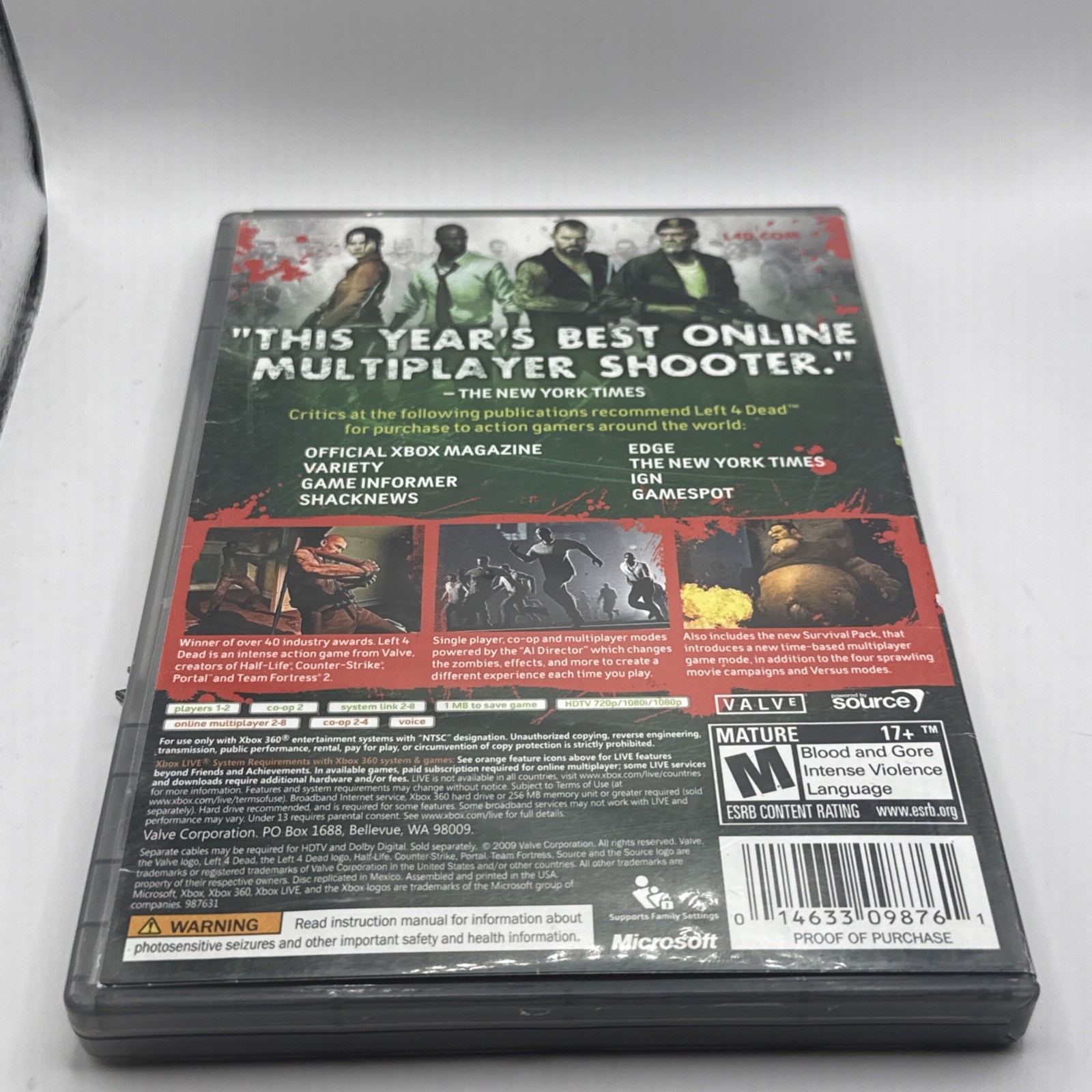 Left 4 Dead – Game of the Year Edition (Microsoft Xbox 360, 2009) Tested Working