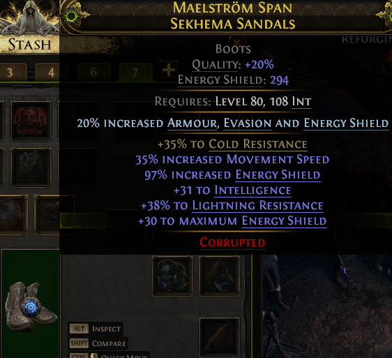 Boots 35% Movement Speed Path of Exile 2 Return of the Ancients League POE 2