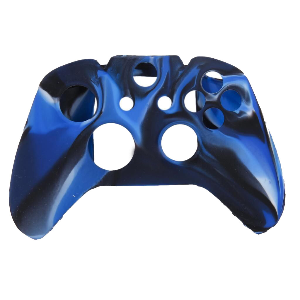Silicone Soft Rubber Gel Grip Case Skin Cover+Thumbstick Cap Xbox One Controller