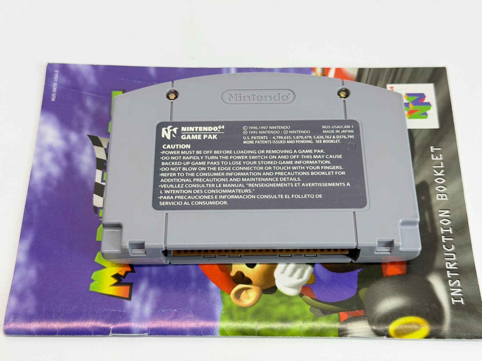 Mario Kart w/Booklet (Nintendo 64 N64) Authentic *TESTED* MILLION SELLER