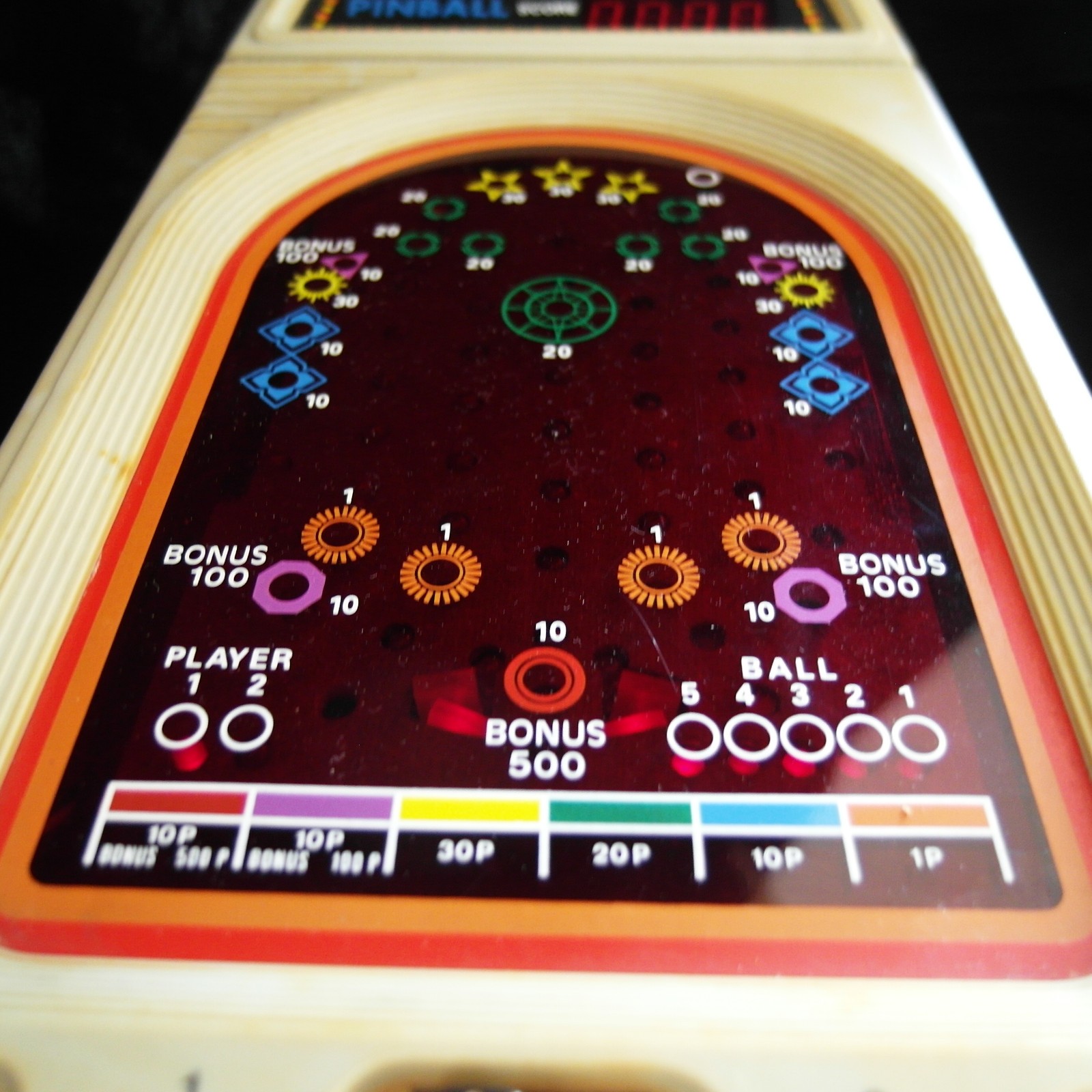 Rare Vintage Unimex Pinball Electronic LED Hong Kong 1970s Working!