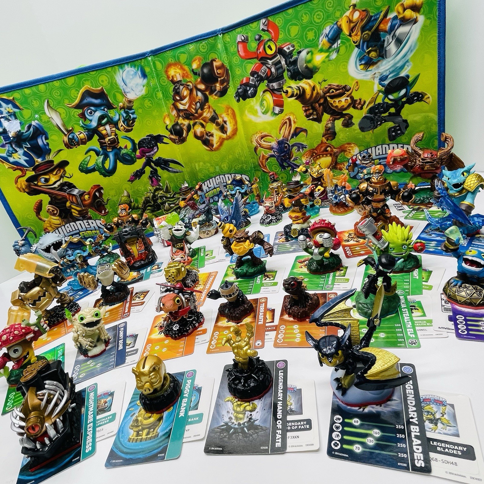 Skylanders Spyro Giants Swap Force LOT OF 40 Figures w/ Cards + Stickers + Case