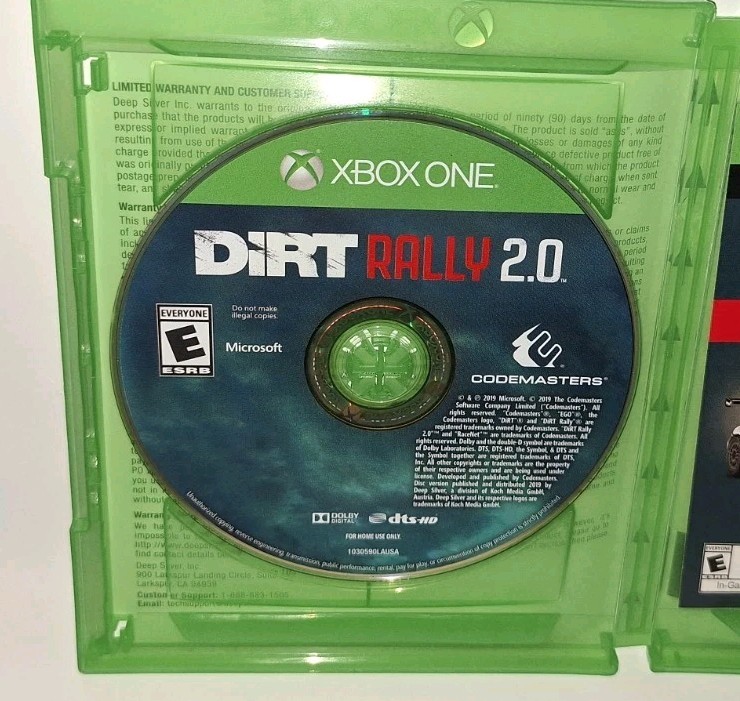 DiRT Rally 2.0 DAY ONE EDITION Microsoft Xbox One 2019 The Codemasters EUC CIB