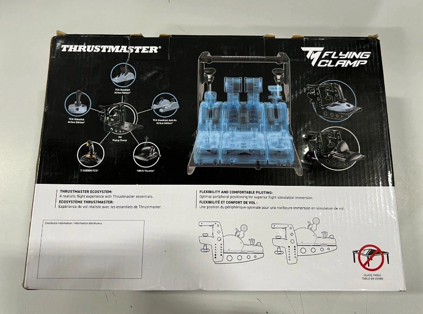 Thrustmaster TM Flying Clamp External Flight Simulator Attachment TCA Controls