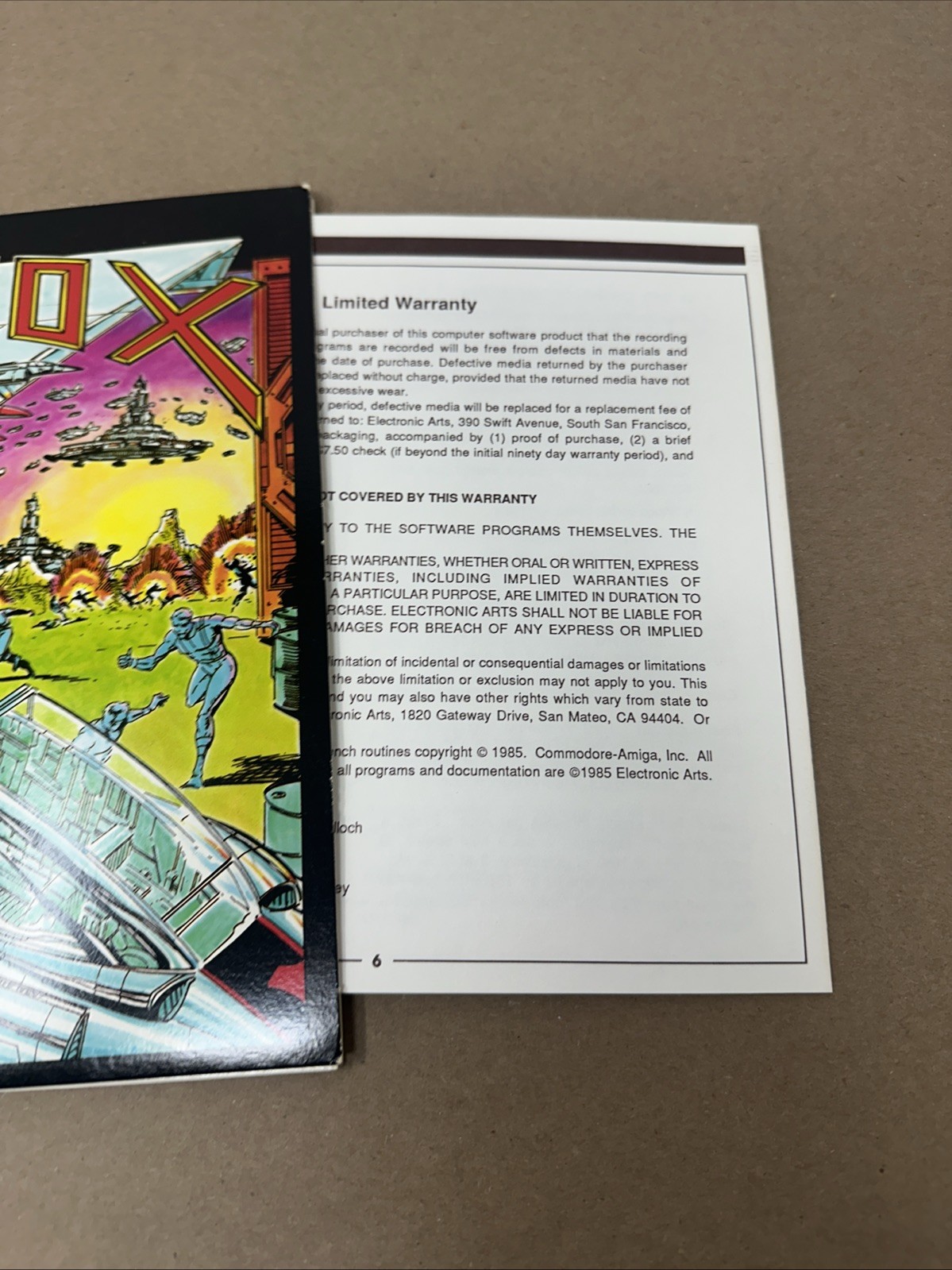 Ray Tobey’s SKYFOX ~ Commodore Amiga ~ 1984 Electronic Arts