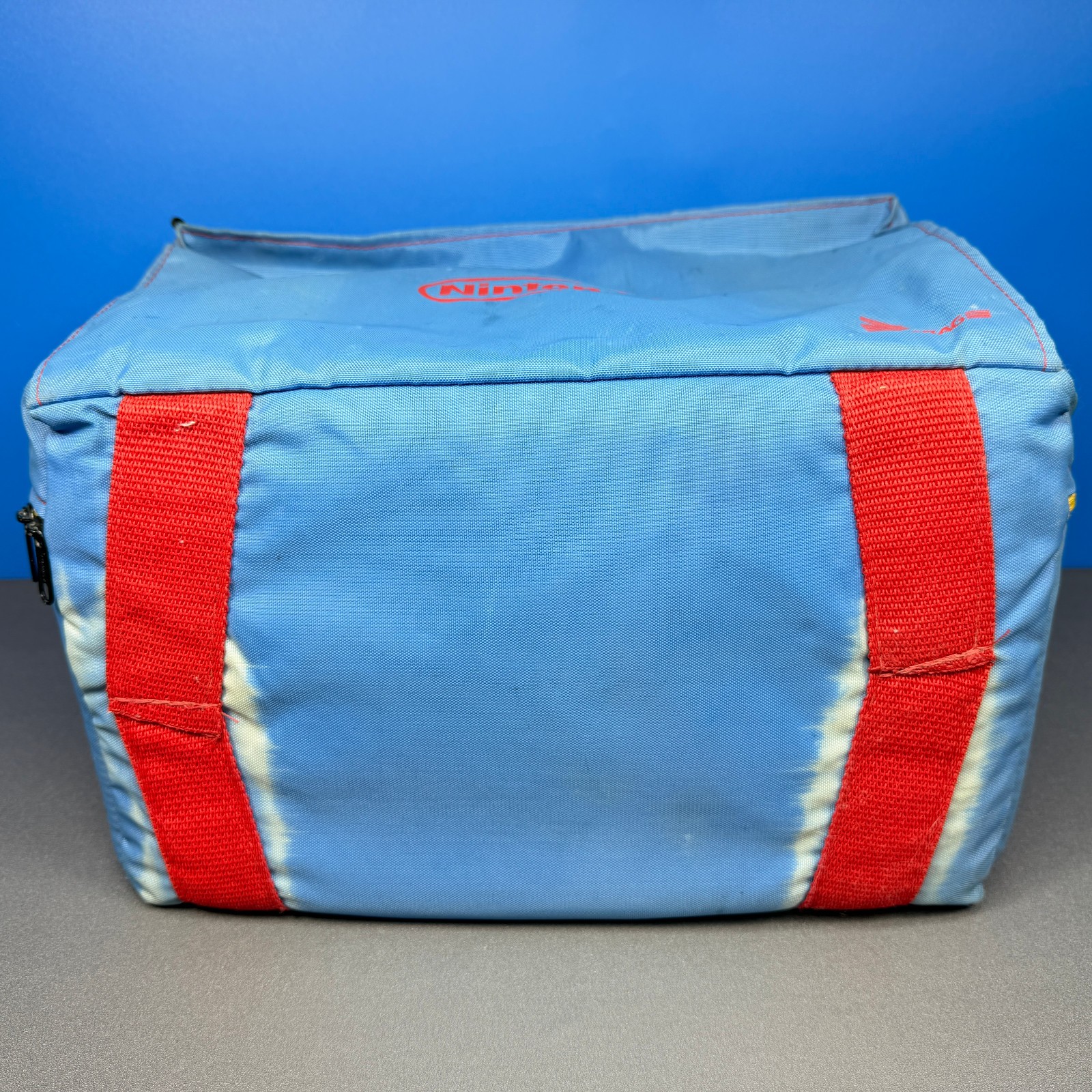 NINTENDO NES SYSTEM CONSOLE Z BAG ZBAG BLUE PADDED TRAVEL CASE BAG OFFICIAL 1988
