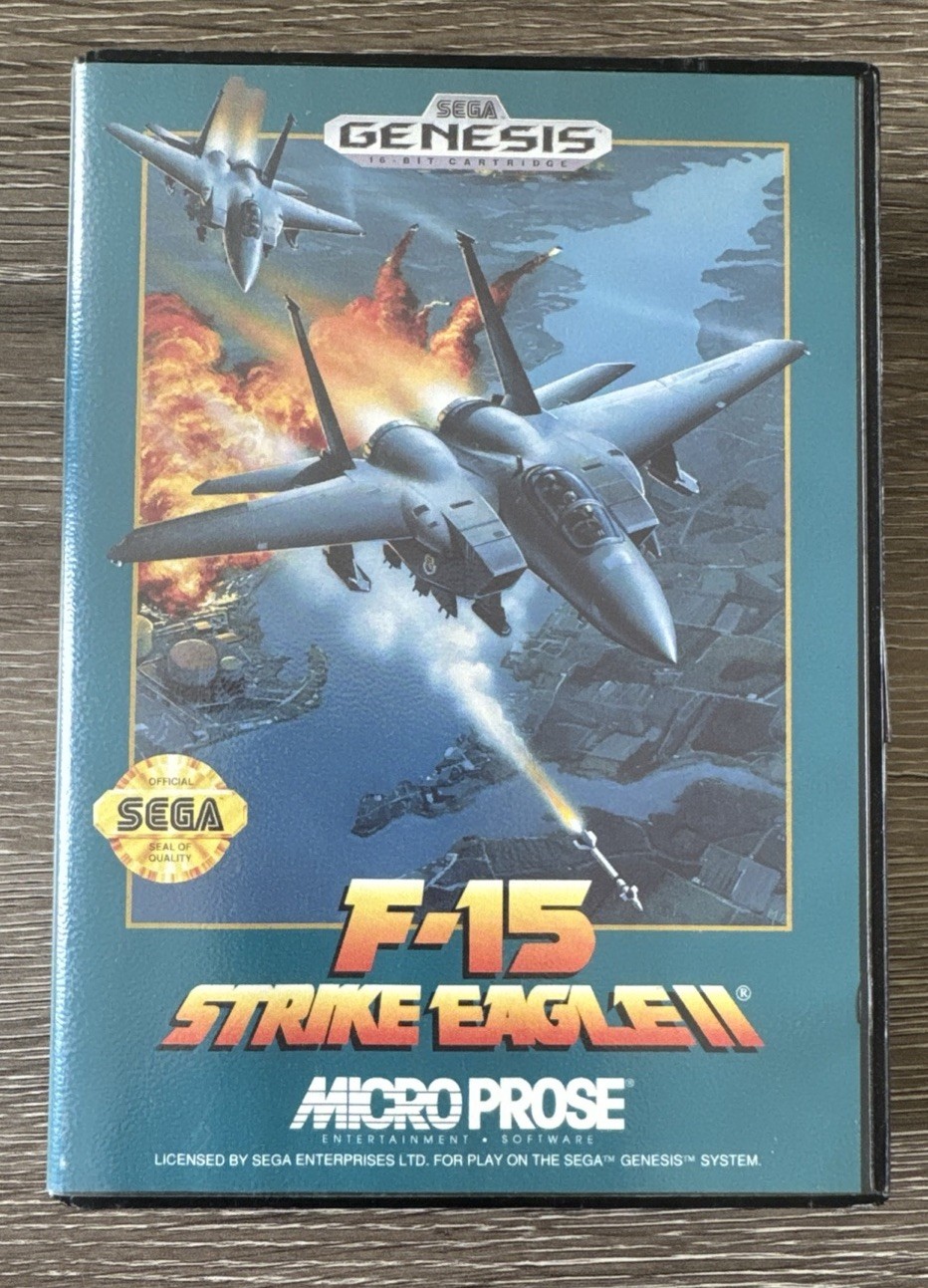 F-15 Strike Eagle II (Sega Genesis, 1993) Micro Prose Warranty Form No Manual