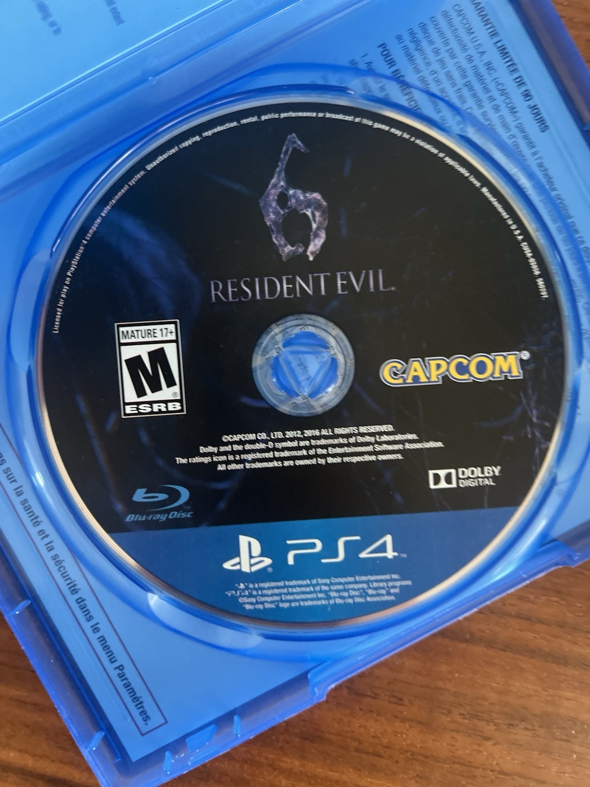 Resident Evil 6 (Sony PlayStation 4, 2016) Blue Label Tested & Works