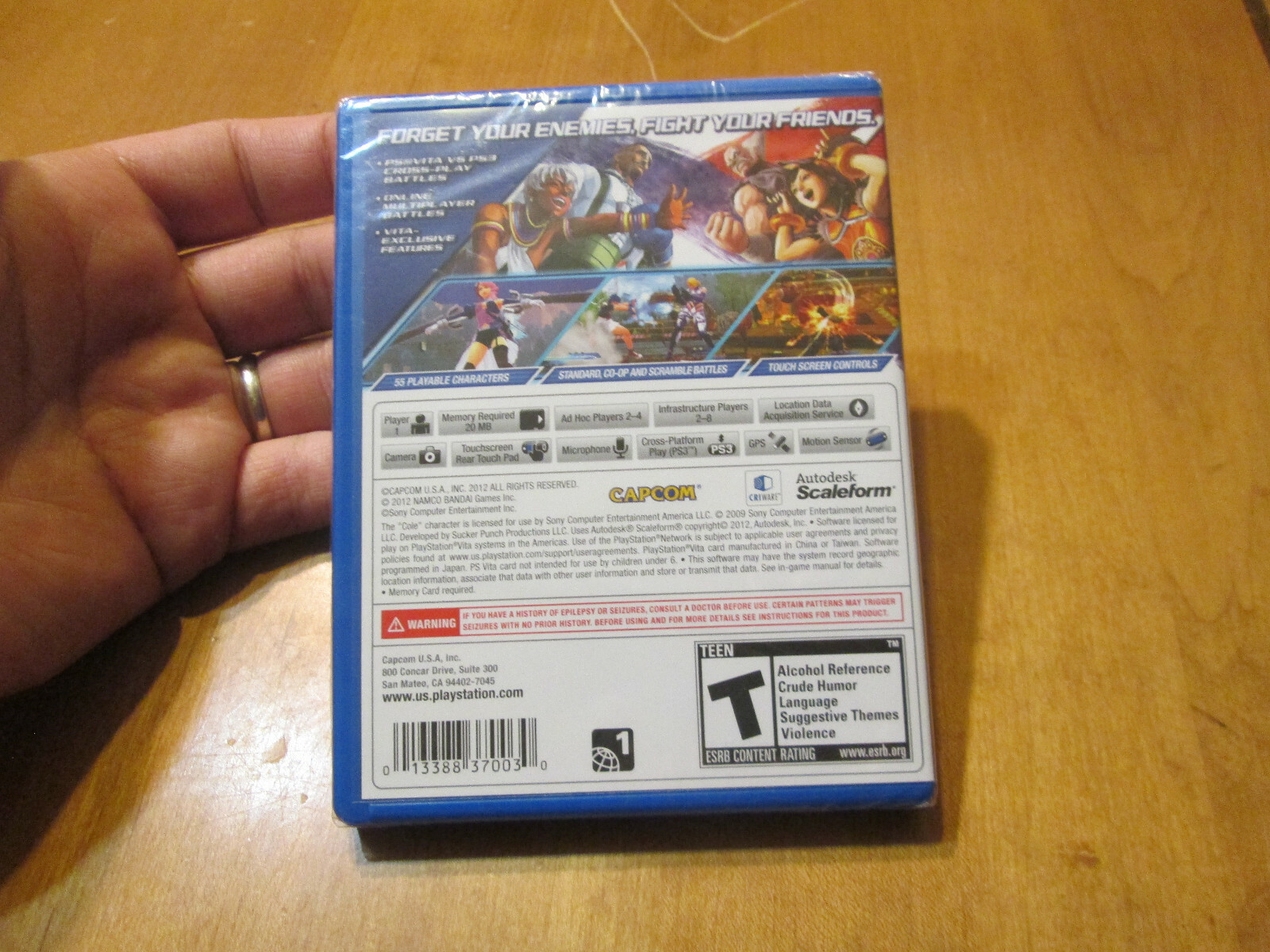 Street Fighter X Tekken PS VITA PLAYSTATION PSVITA SONY BRAND NEW FACTORY SEALED