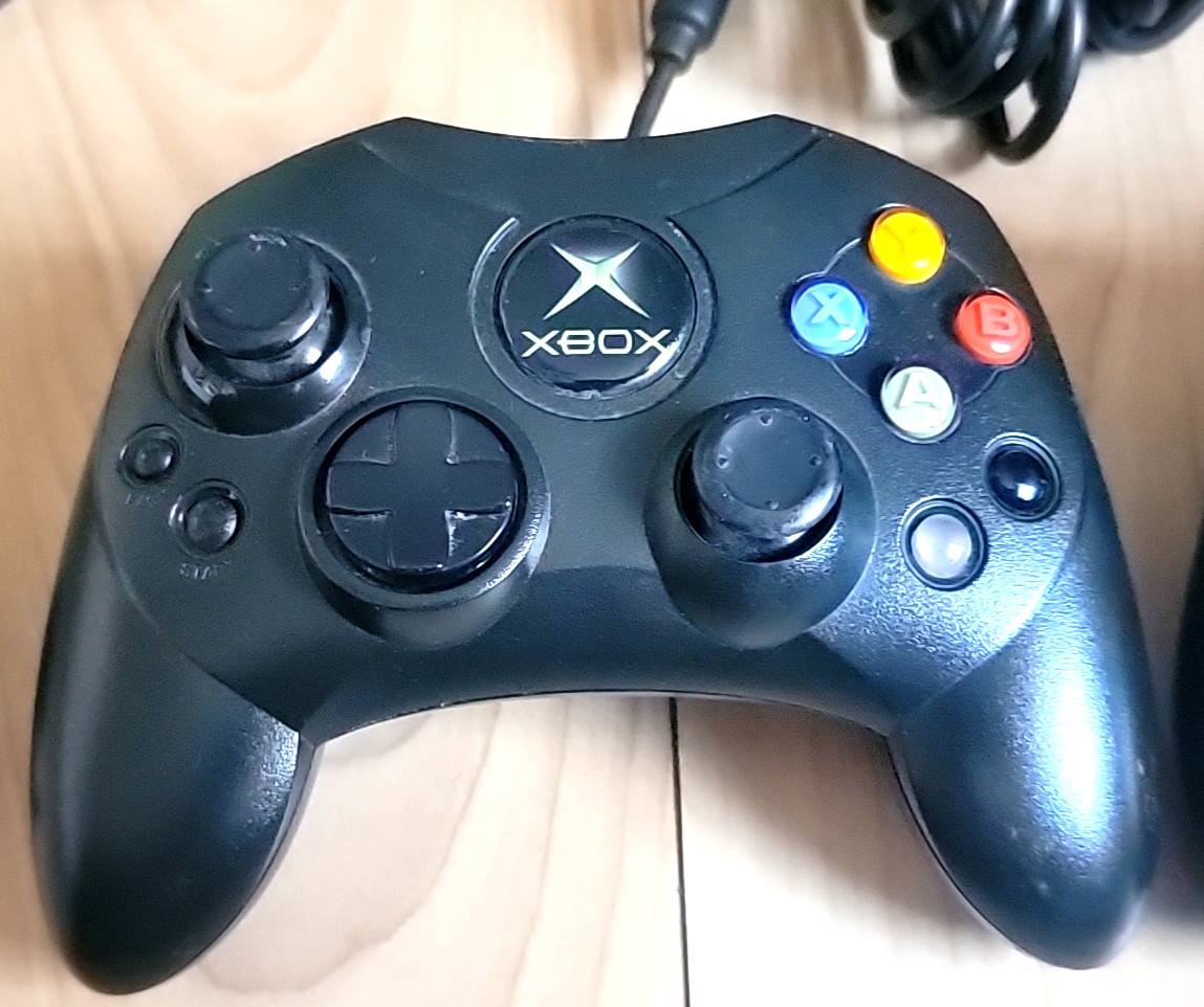 Lot Xbox S-Type OEM Black WIRED Controllers X08-69873 & Breakaway Cable – TESTED