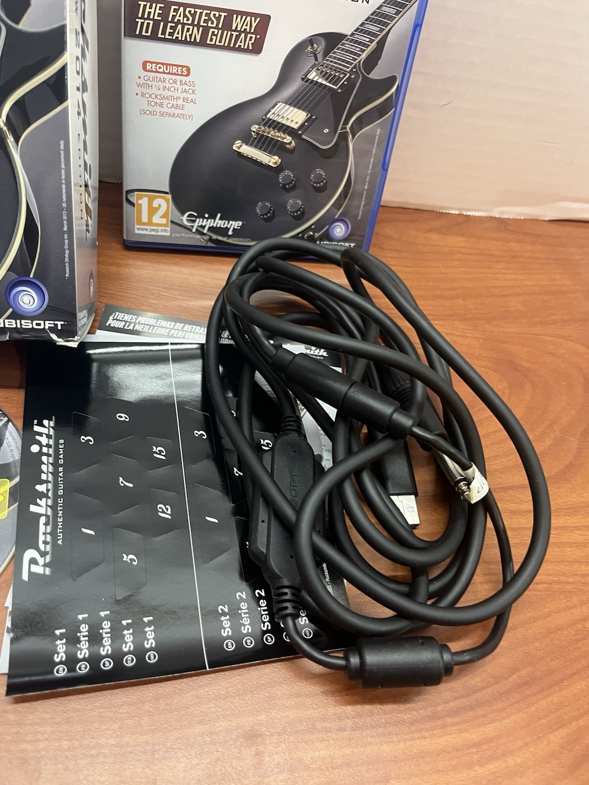 ROCKSMITH 2014 EDITION REMASTERED SONY PLAYSTATION 4 PS4 WITH REAL TONE CABLE