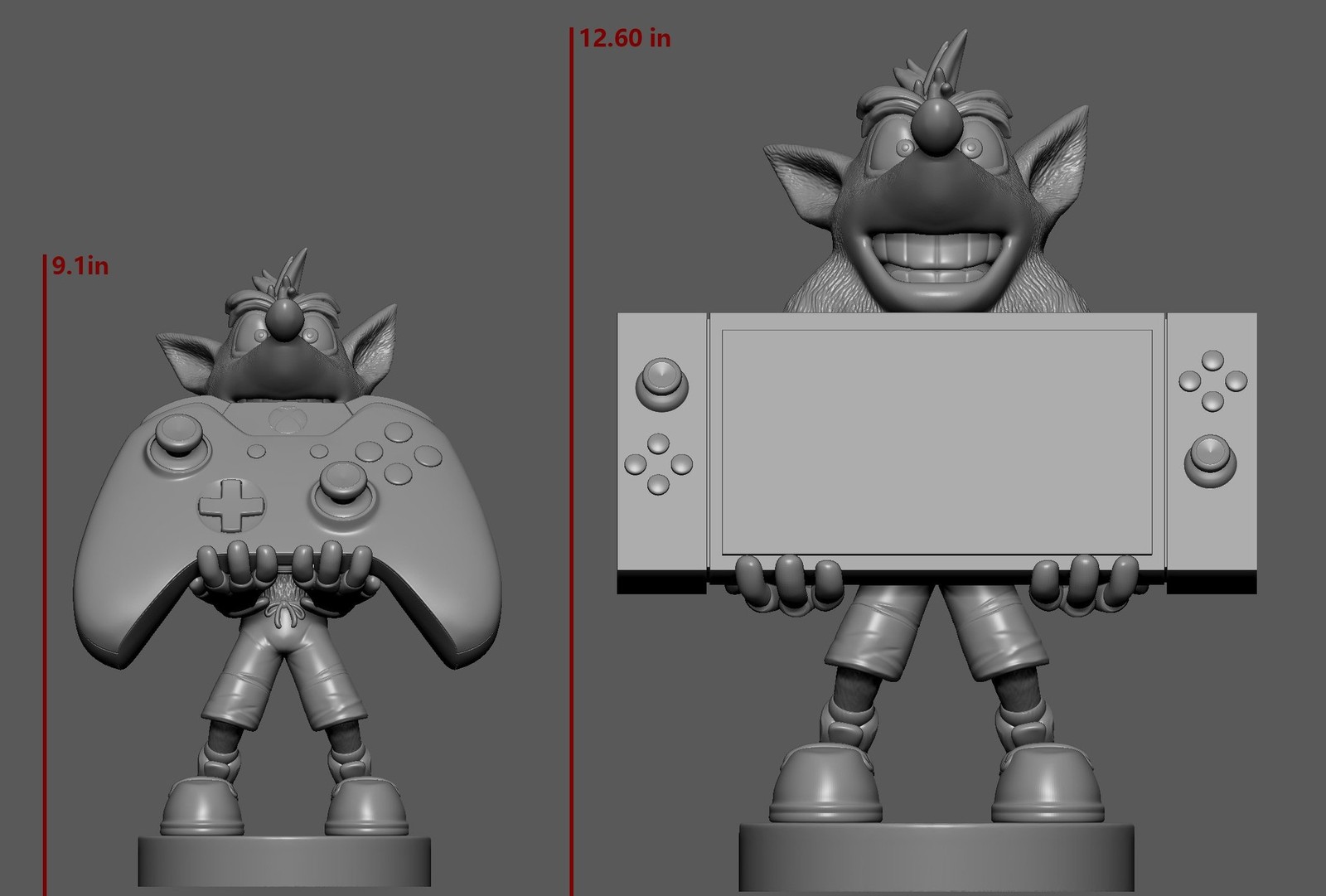 Exquisite Gaming Crash Bandicoot Controller Holder & Phone Stand, 8.5 in Coll…