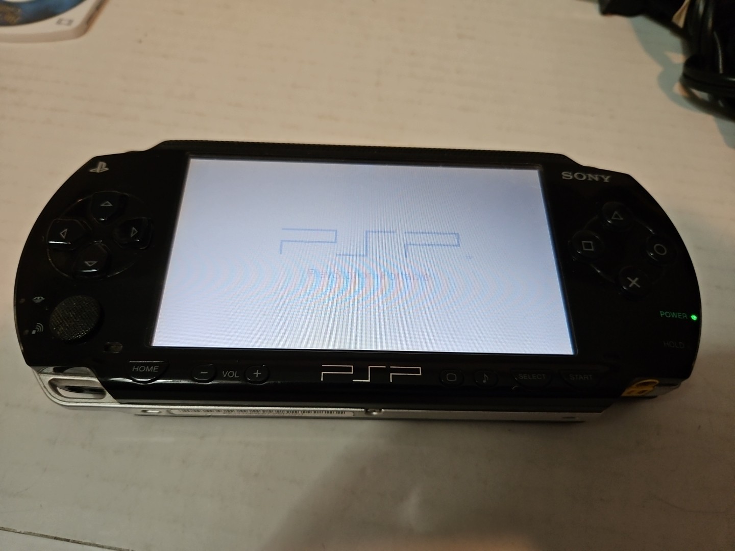 Sony PlayStation PSP-1001 Black Console Cards Charge Case 2 Games 1 Movie READ