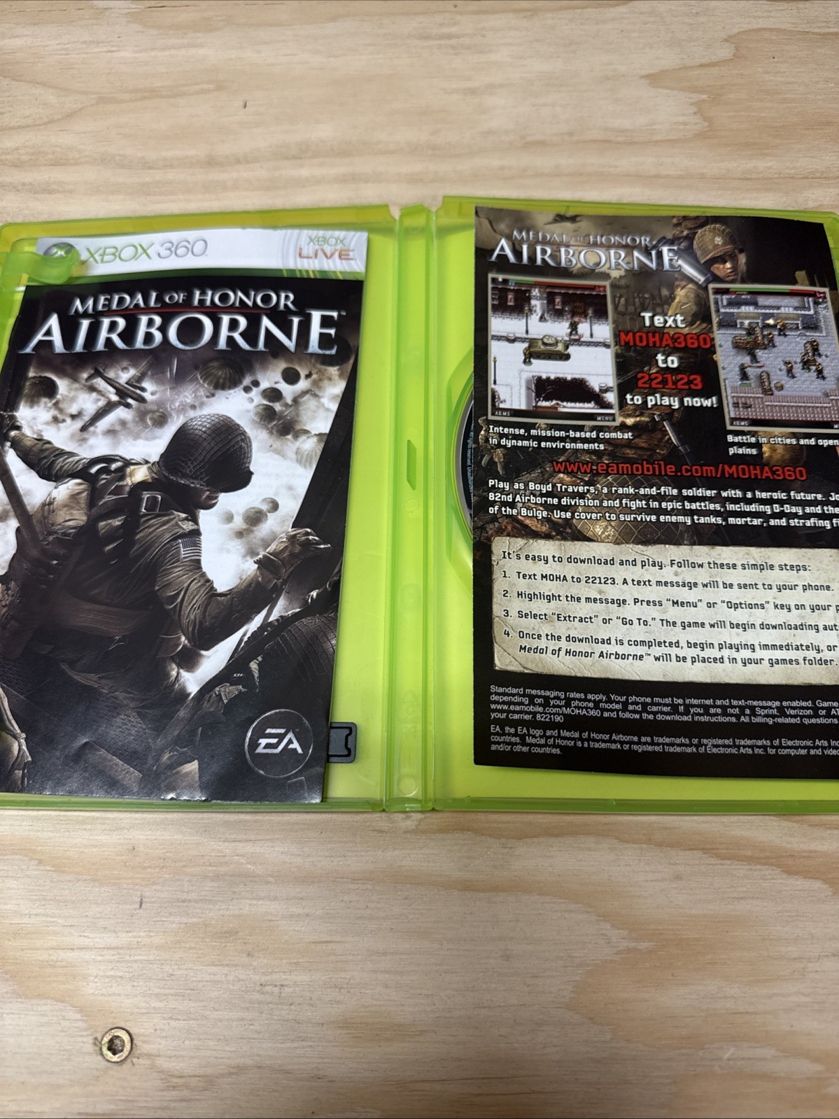 Medal of Honor Airborne CIB Microsoft Xbox 360 Verified Working – Fast Shipping
