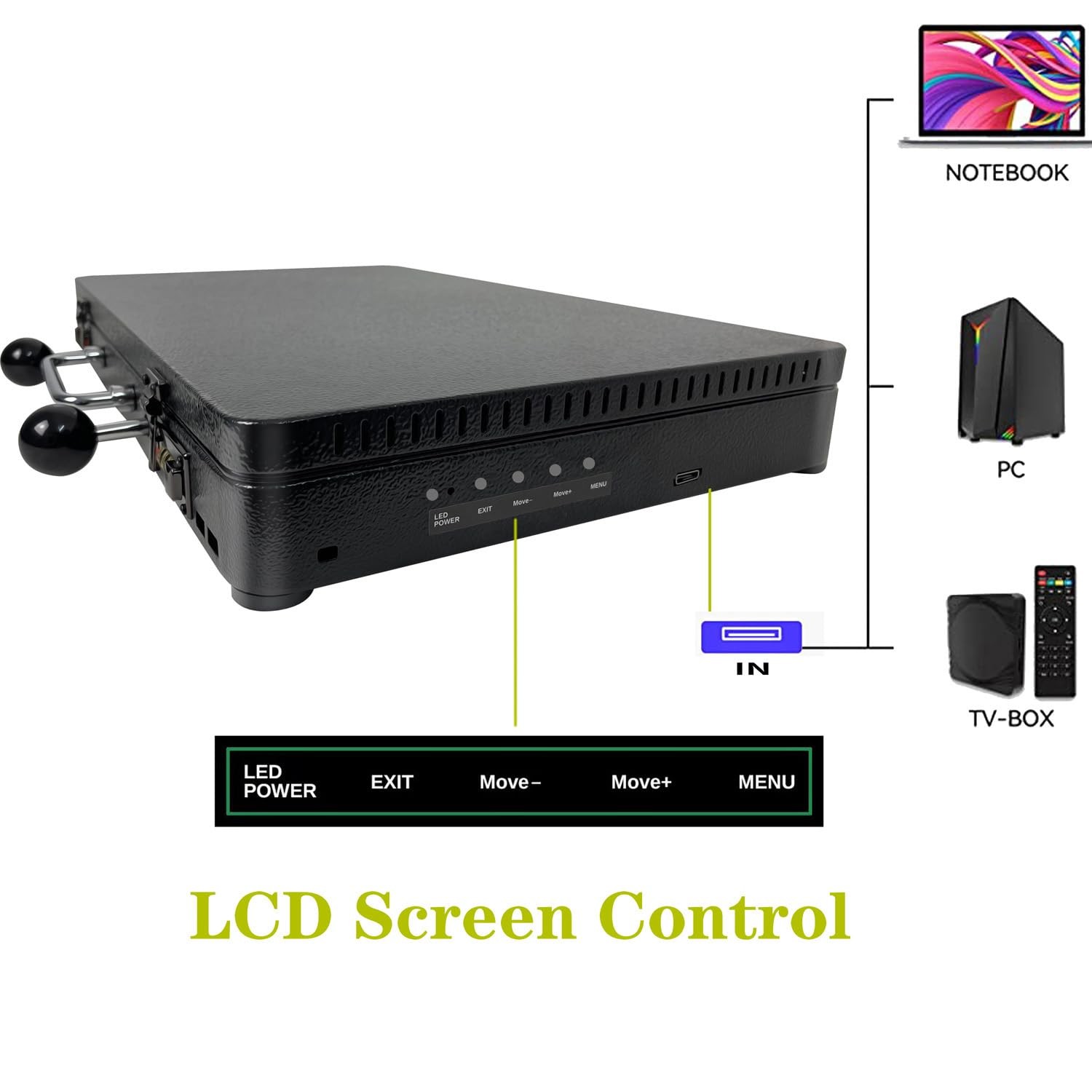 Portable 20000 in 1 Metal Box 3D Arcade Game Console 22 inch Screen Retro