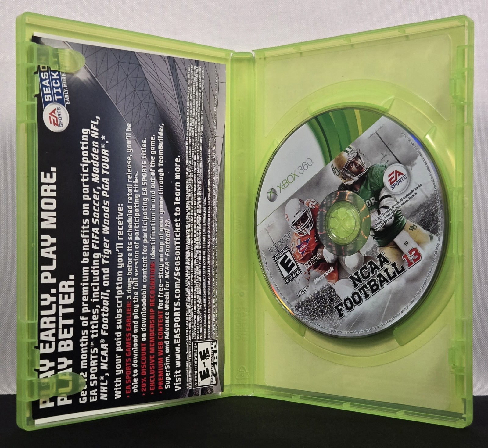 NCAA Football 13 (Microsoft Xbox 360, 2012)