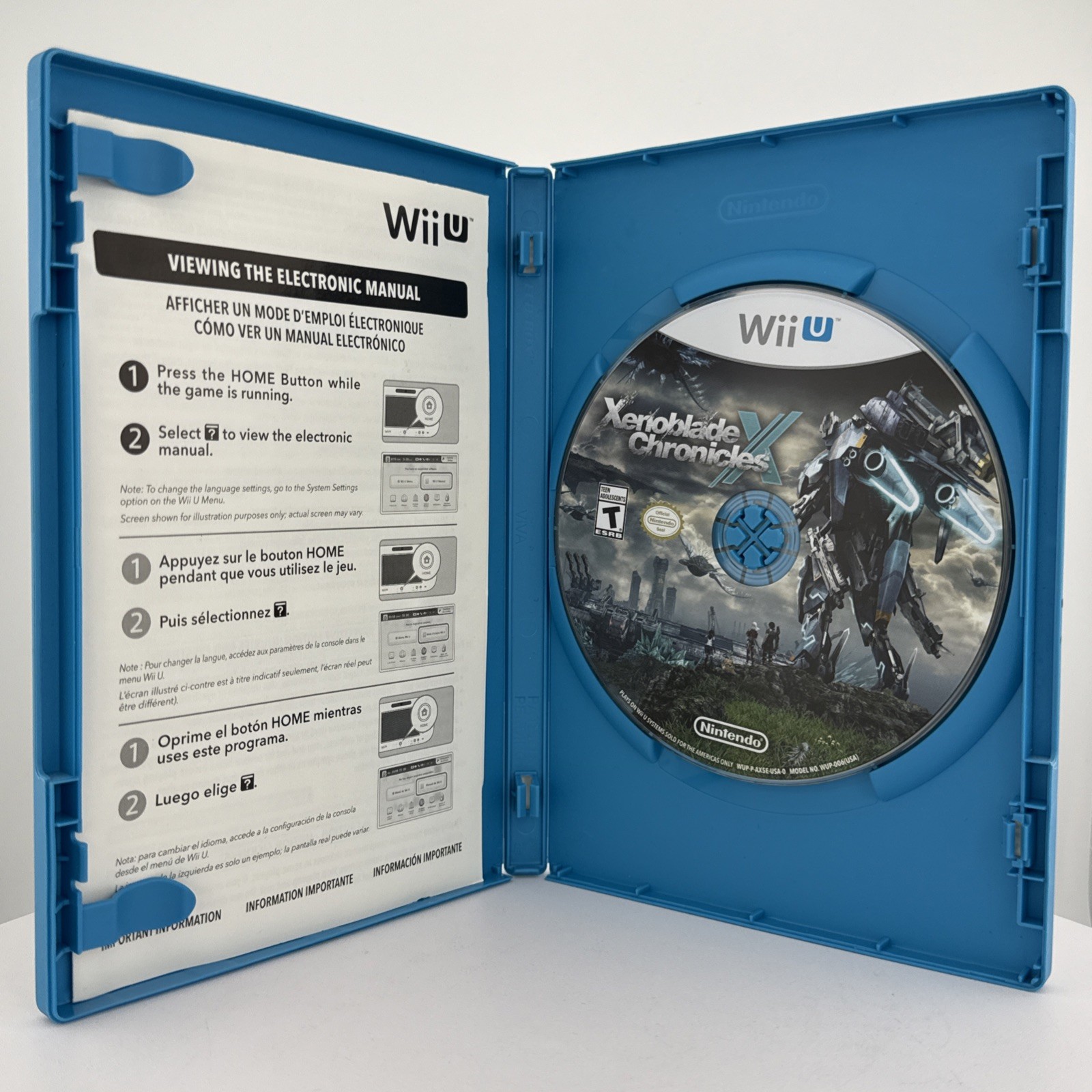 Xenoblade Chronicles X (Nintendo Wii U, 2015) No Scratches -Tested – Works Great