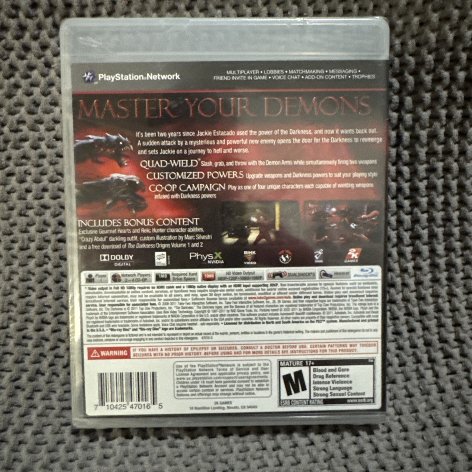The Darkness II Limited Edition (Sealed) PS3