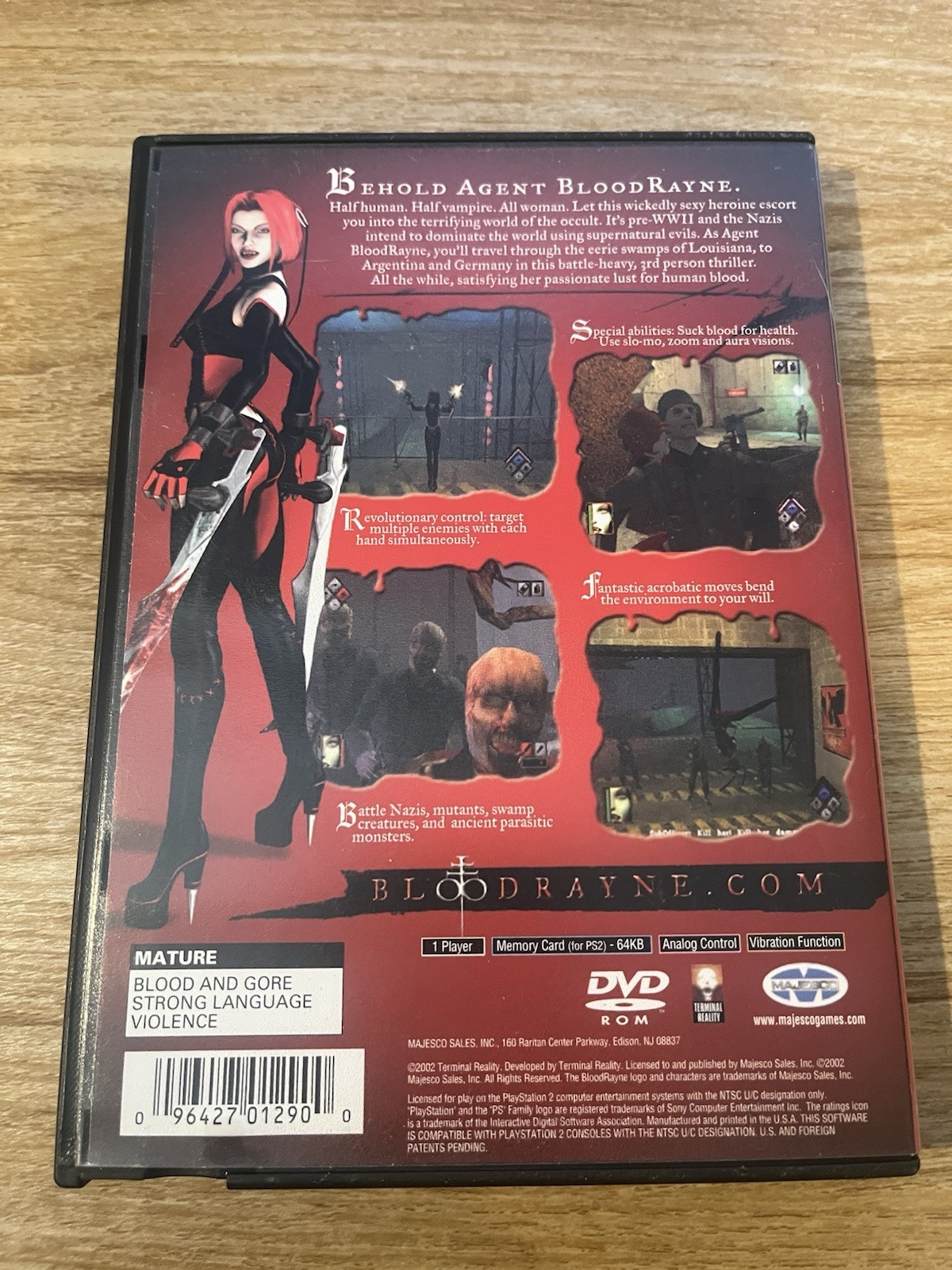 BloodRayne (Sony PlayStation 2) Tested & Working