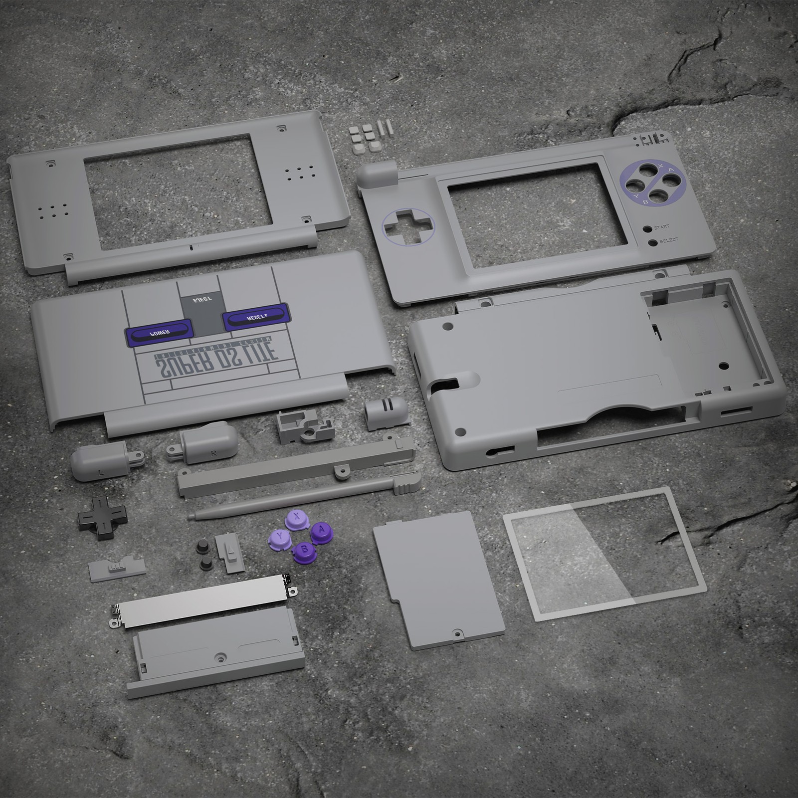 eXtremeRate Custom Full Housing Shell Case Cover For Nintendo DS Lite Console