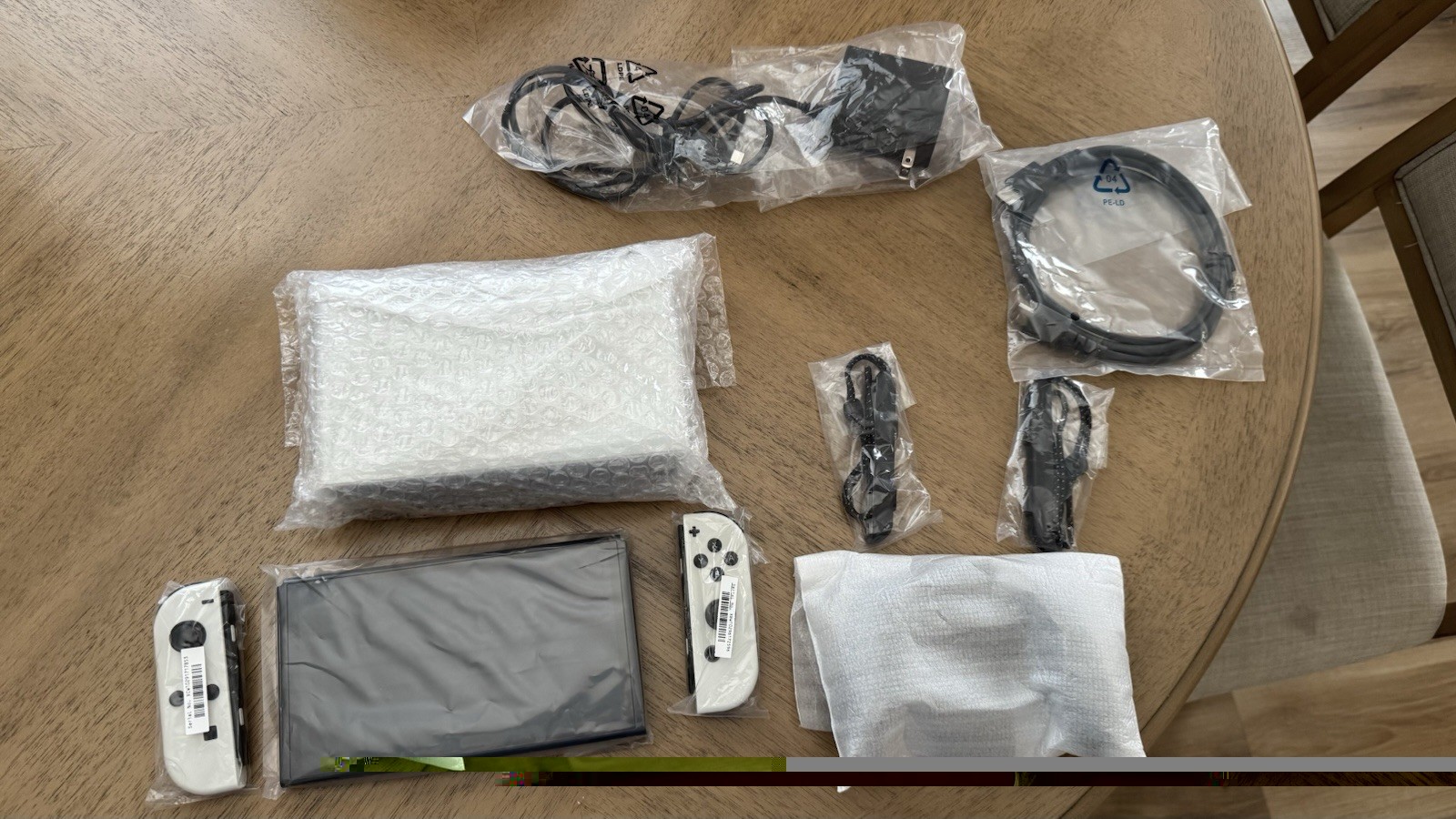 Complete Nintendo Switch OLED White Console Bundle w/ 128GB microSD