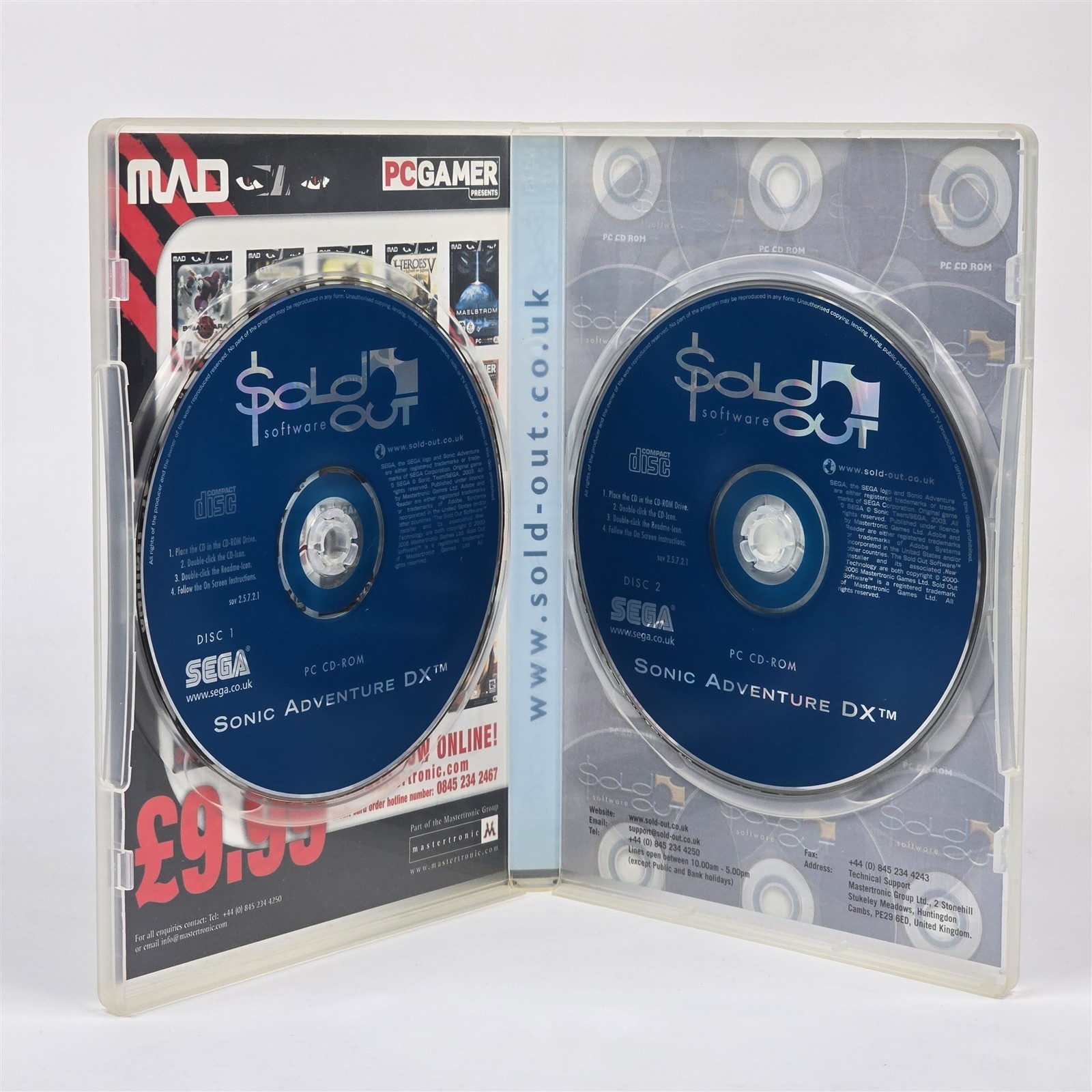 Sonic Adventure DX: Director’s Cut (PC CD-ROM) CIB COMPLETE