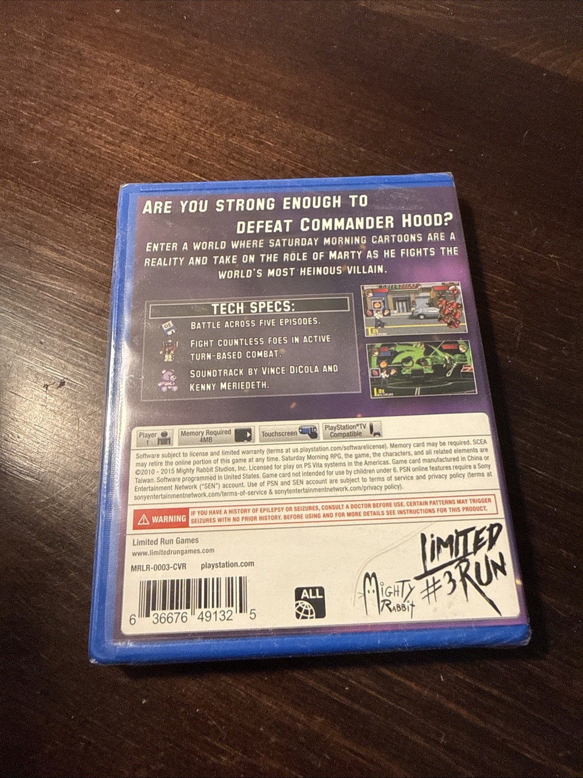 Saturday Morning RPG Playstation PS Vita New Y-Fold Sealed Limited Run Games