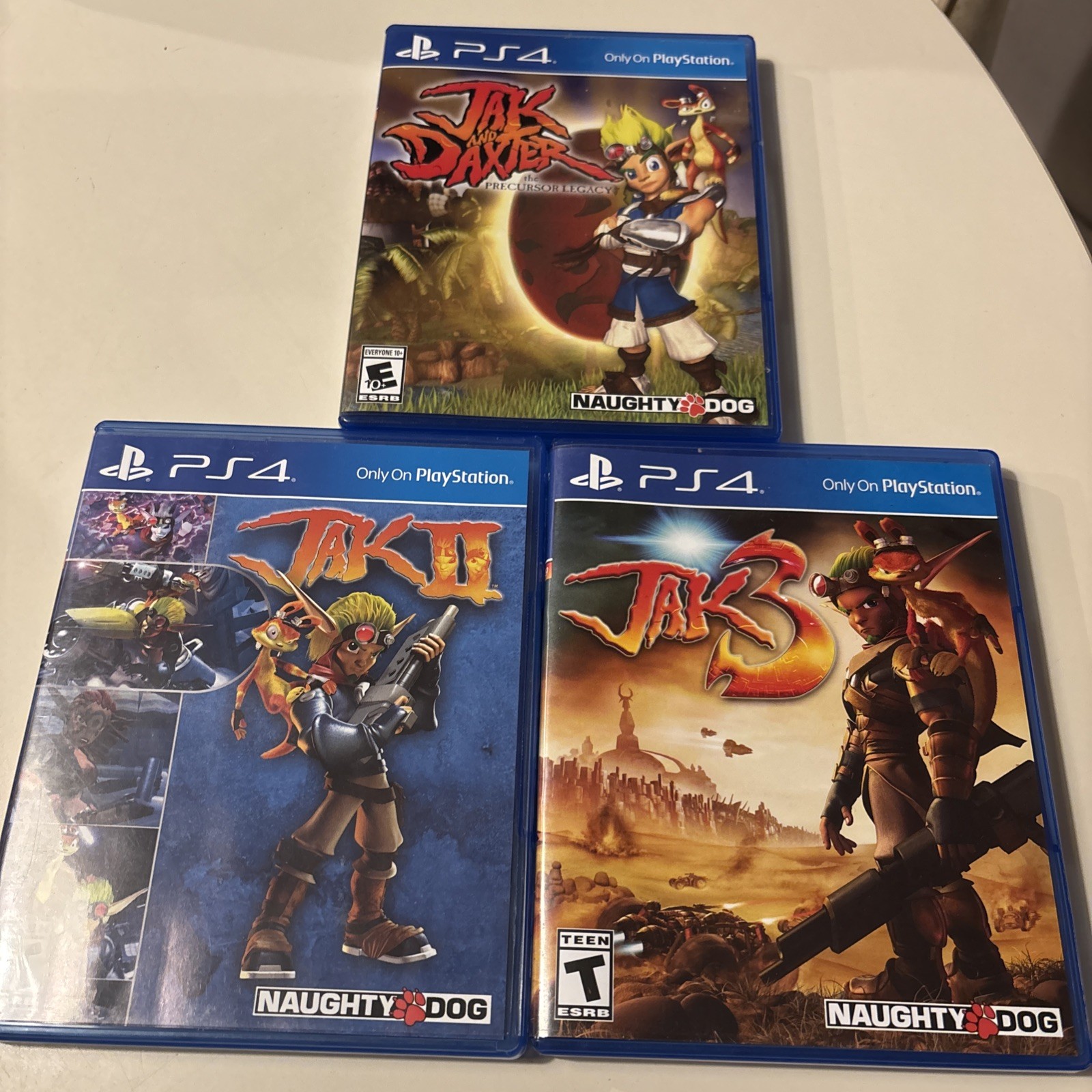 PS4 LIMITED RUN JAK AND DAXTER THE PRECURSOR LEGACY, JAK II, & JAK 3 GAME LOT