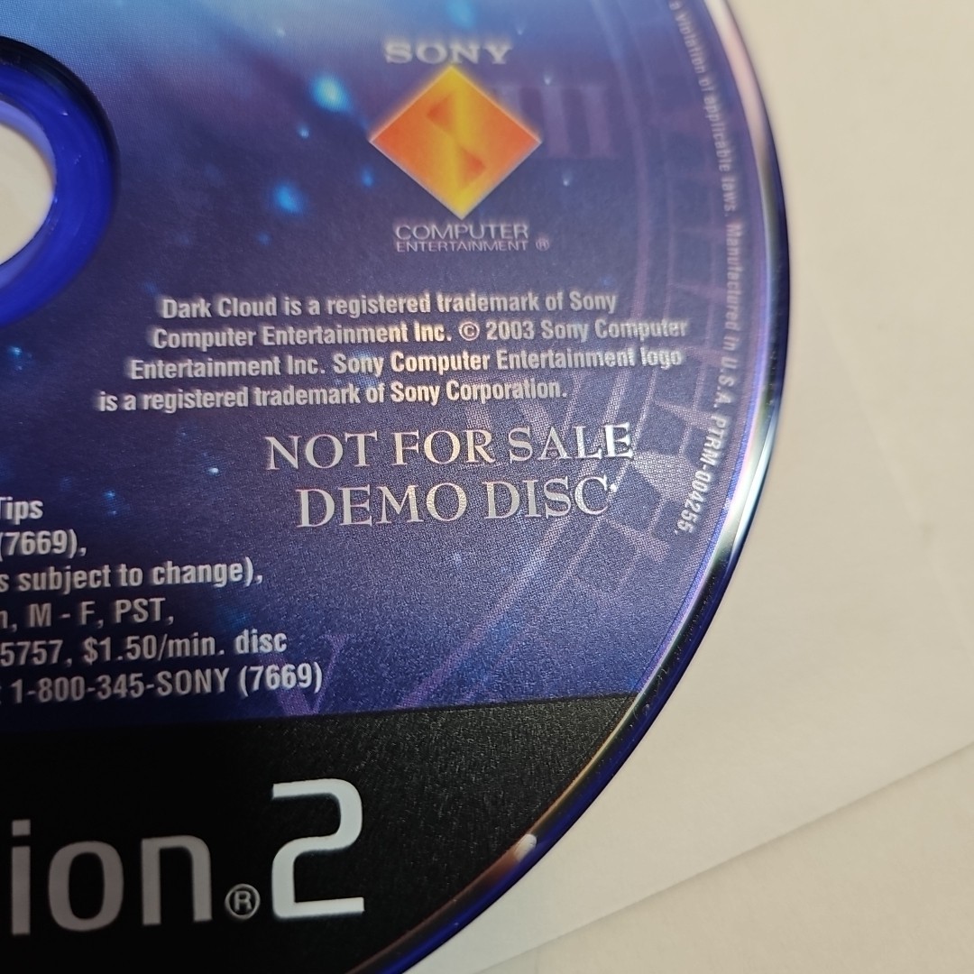 Dark Cloud 2 Sony PlayStation 2 PS2 Not For Sale Demo Disc Only