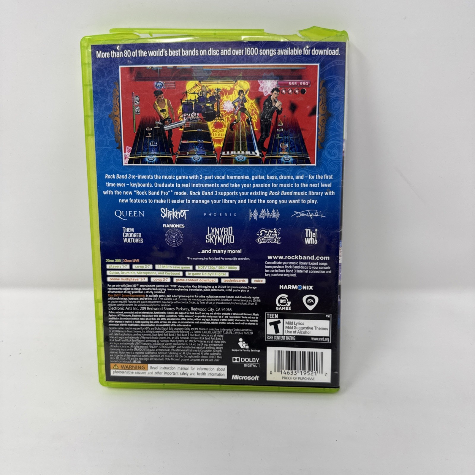 Rock Band 3 – Microsoft Xbox 360 CIB w Manual, Tested
