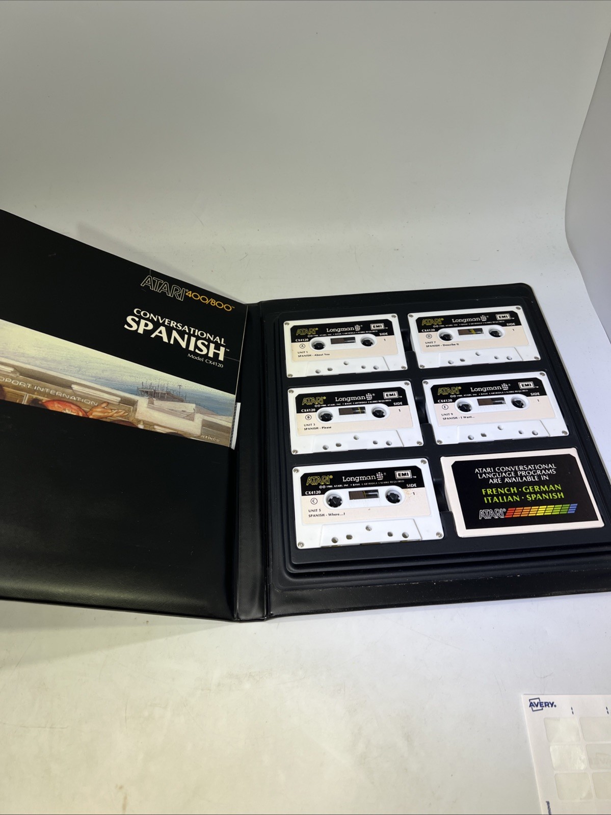 Atari 400/800 Conversational Spanish Model CX4120 Complete