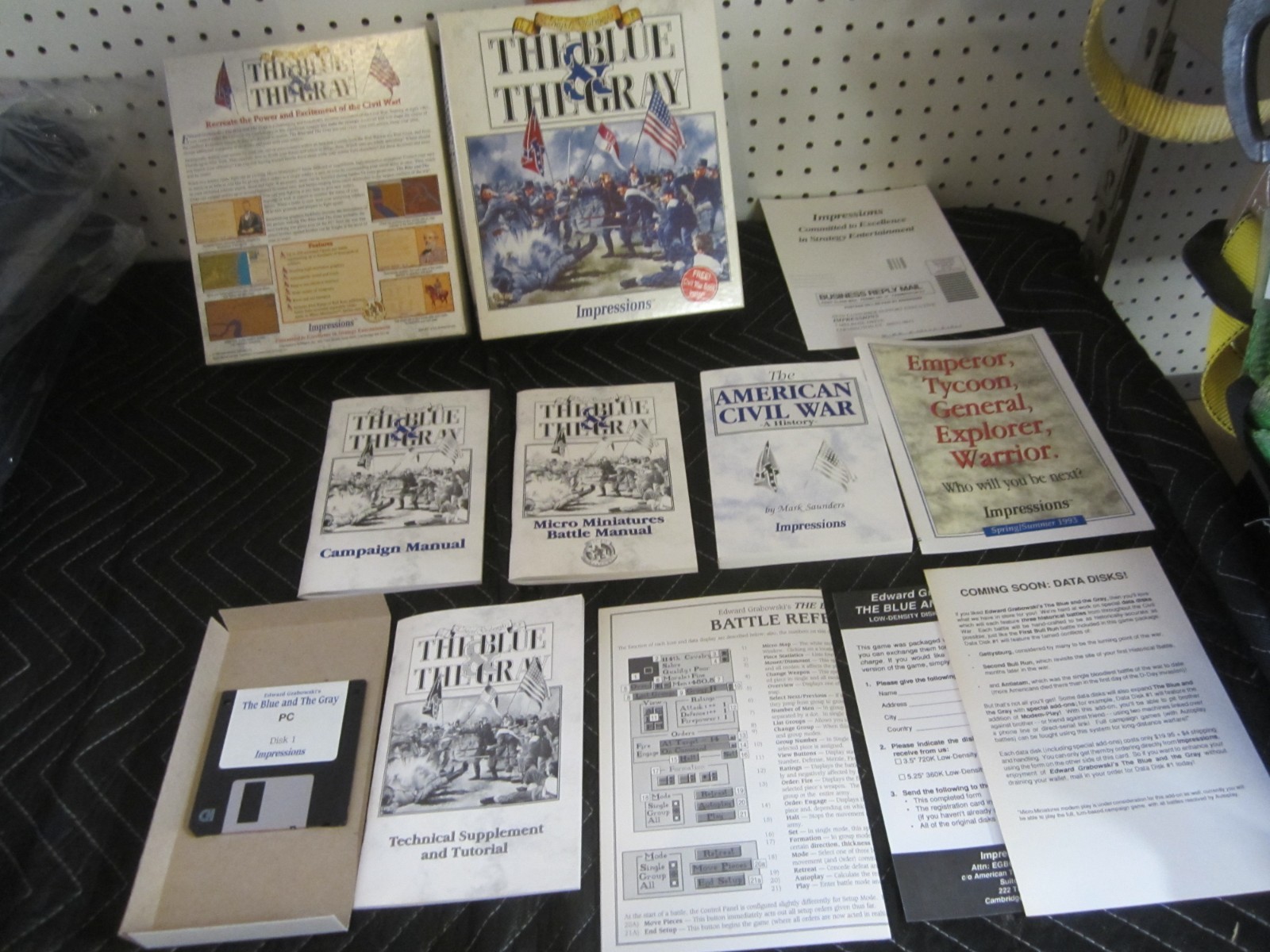 Edward Grabowski’s The Blue and The Gray Civil War PC Game Impressions 1993 3.5″