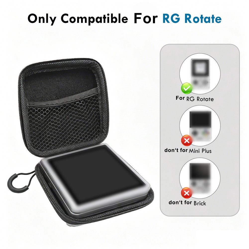 For ANBERNIC RG Rotate EVA Hard Shell Storage Bag – Shockproof 10 10 3CM Size