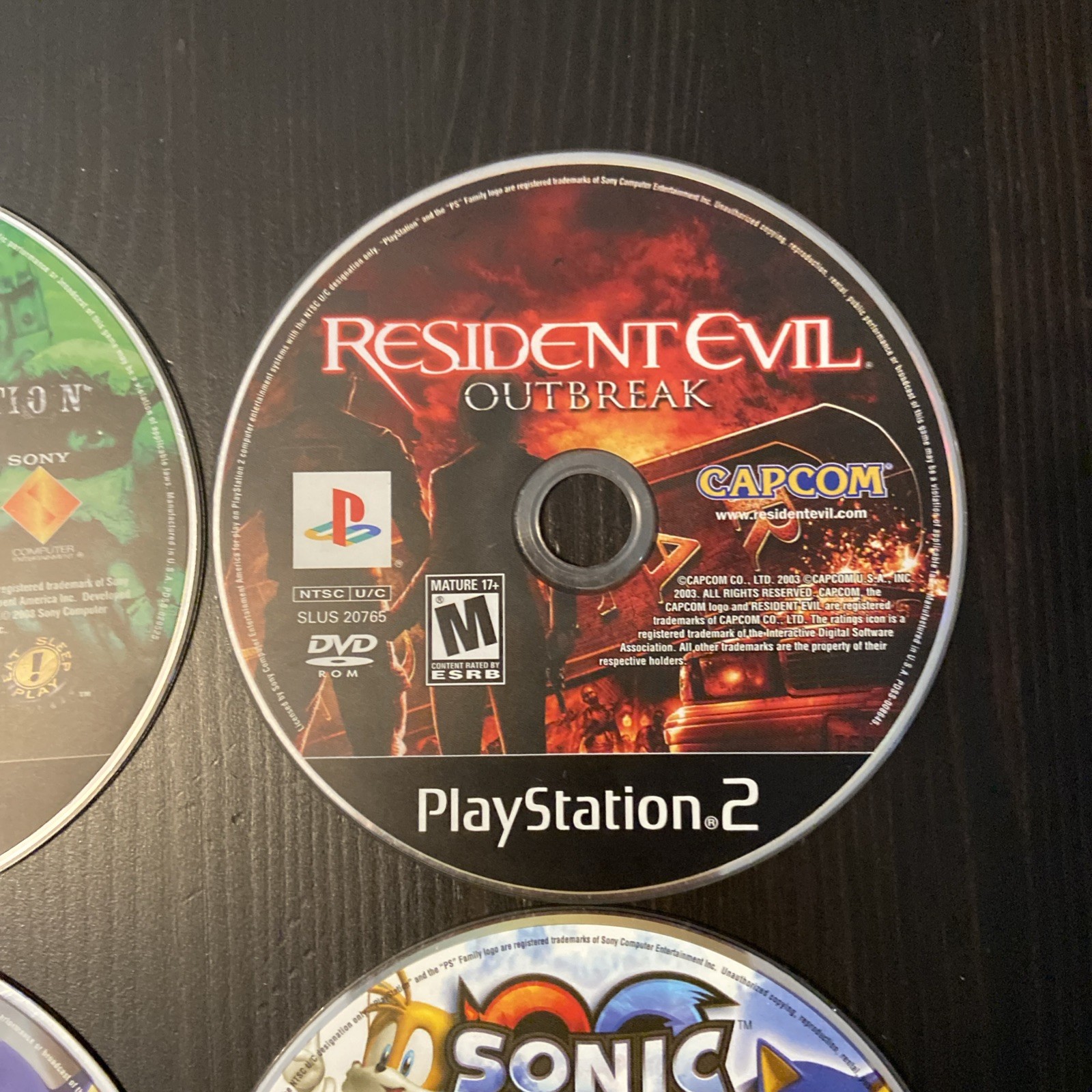 Lot of 6 Loose Playstation 2 Disc Only Tested Resident Evil Jak Twisted Metal
