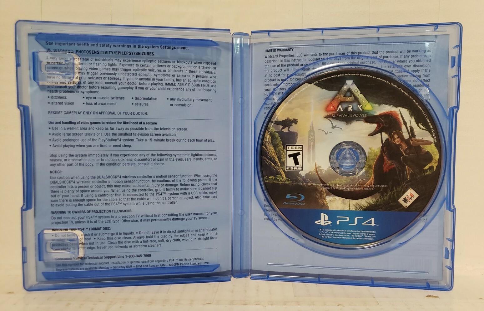 Studio Wildcard Ark: Survival Evolved (Sony PlayStation 4, 2017) Tested PS4