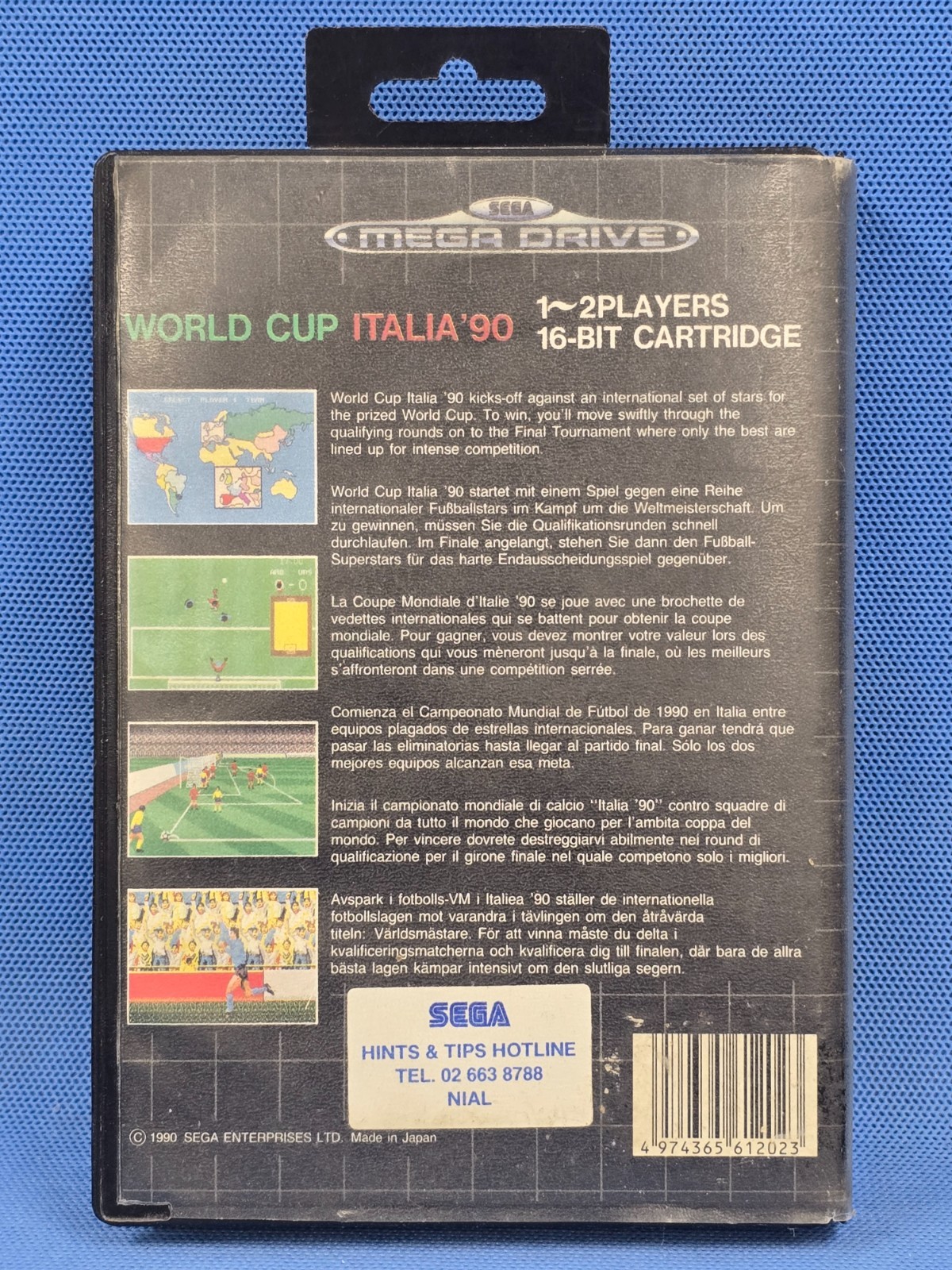 World Cup Italia ’90 Sega Mega Drive *No Manual*