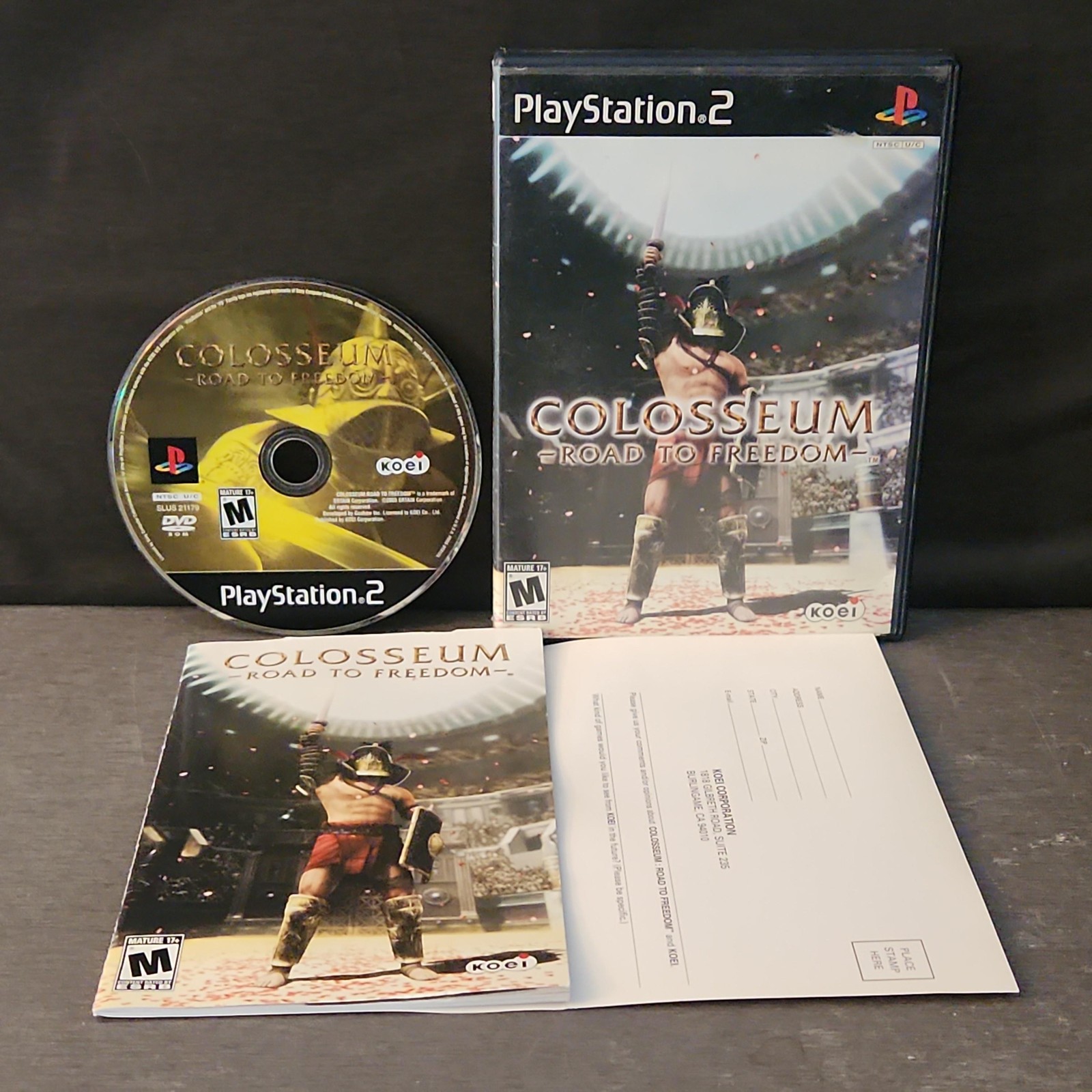 Colosseum Road To Freedom Sony PlayStation 2 PS2 Game CIB