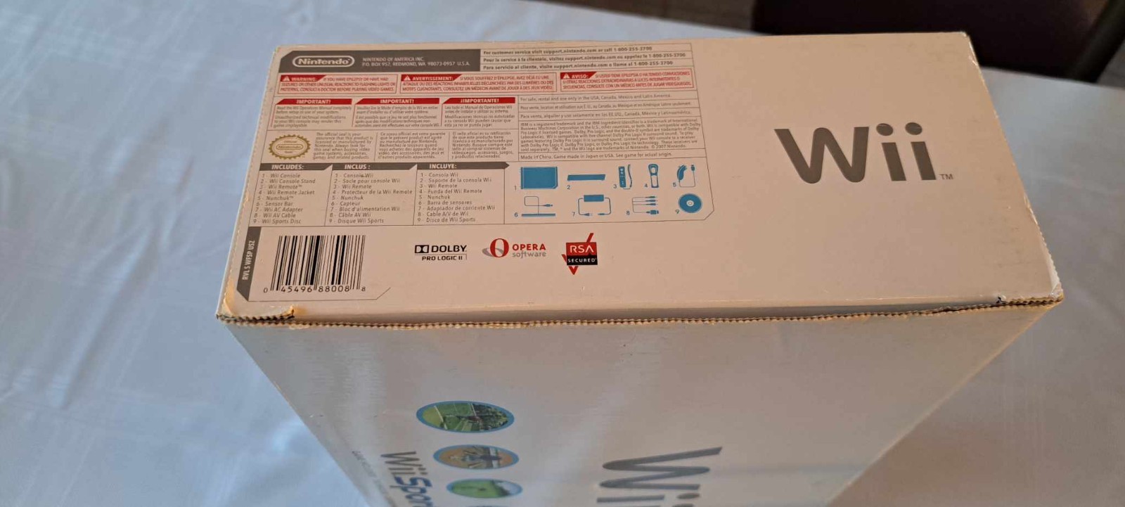 20% OFF – White Nintendo Wii Console Wii Sports- CIB Game + 2 Remotes