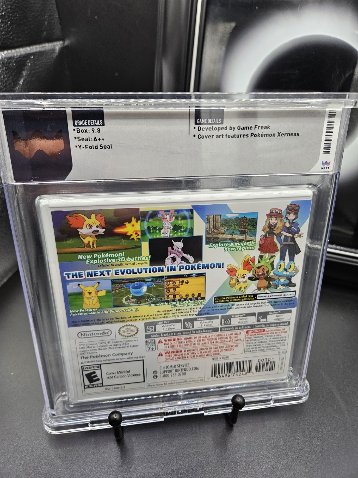 Pokemon X / Nintendo 3DS / 2013 Video Game WATA 9.8 Sealed A++