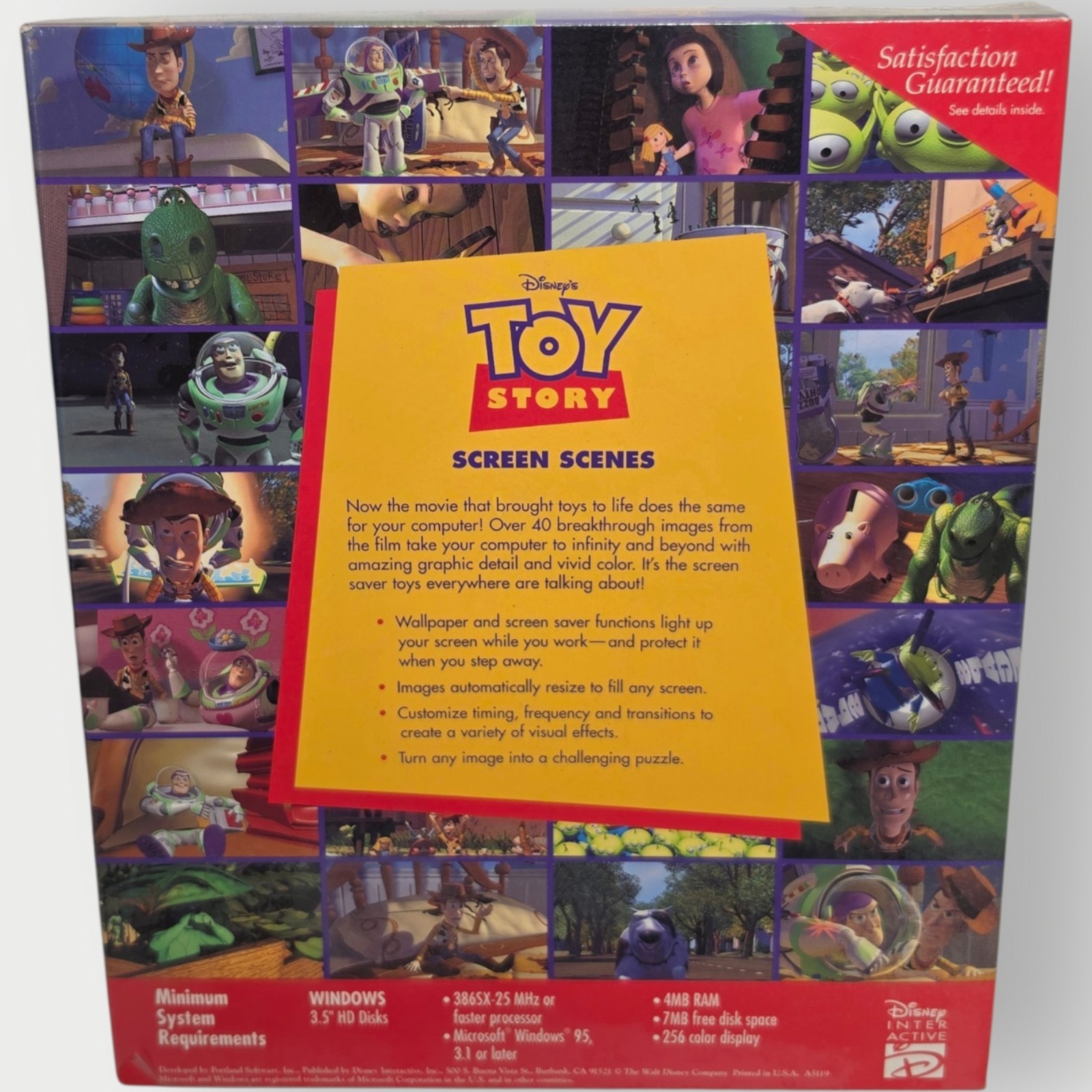 Disney TOY STORY Screen Scenes Interactive Windows 95 NEW Images PC Big Box 1995