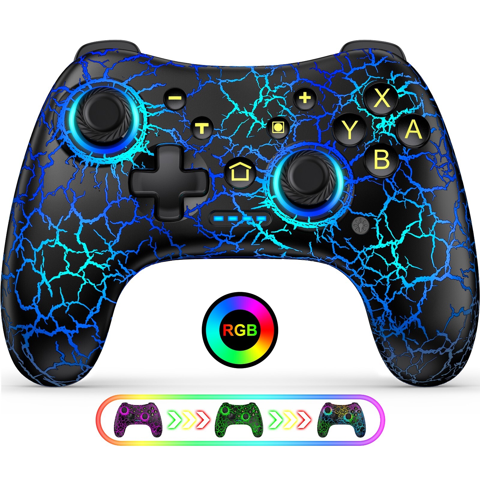 Wireless Switch Pro Controller for Nintendo Switch/Lite/OLED,PC/Android/iOS