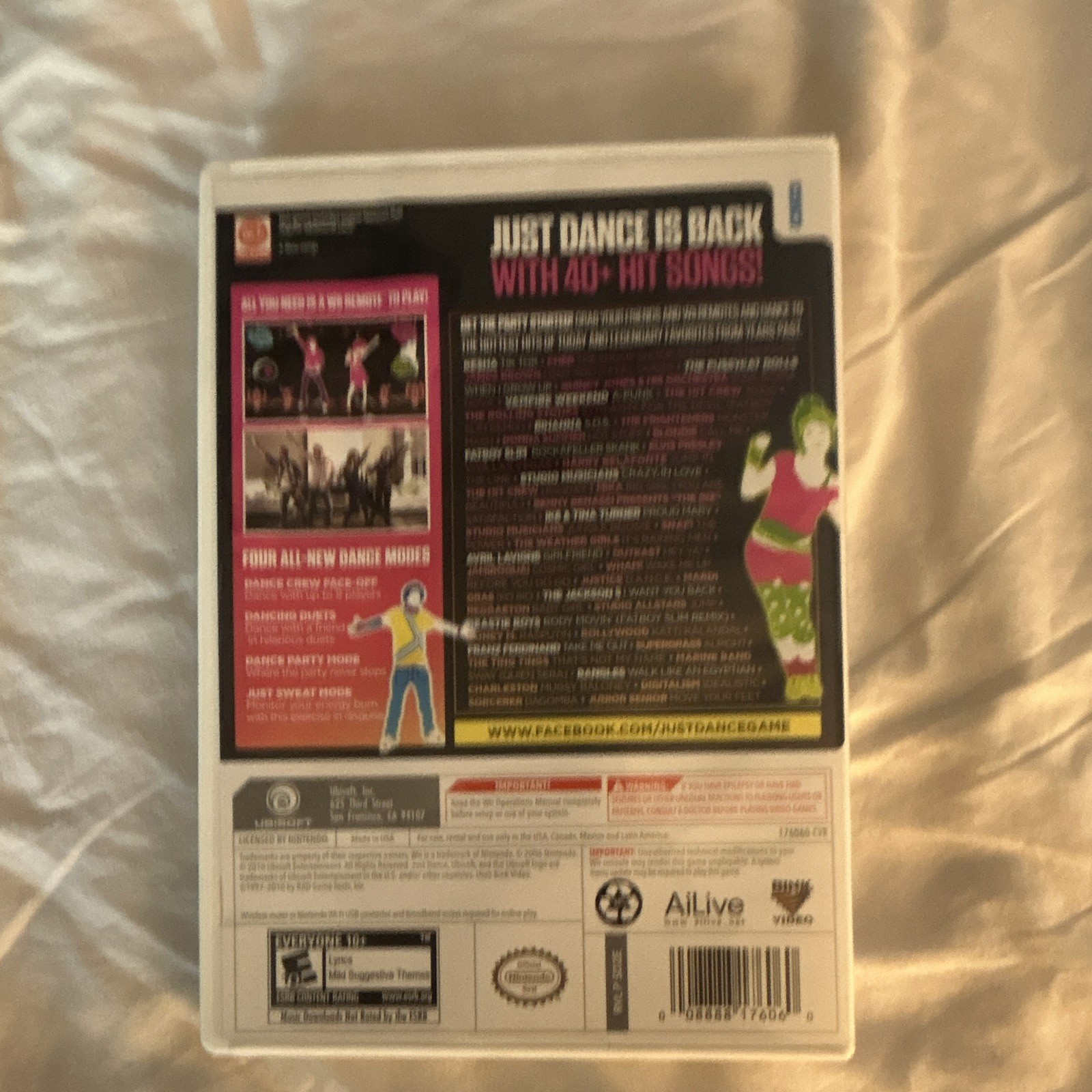 Ubisoft Just Dance 2 Just Dance Series Nintendo Wii E10+ w/ Case Manual