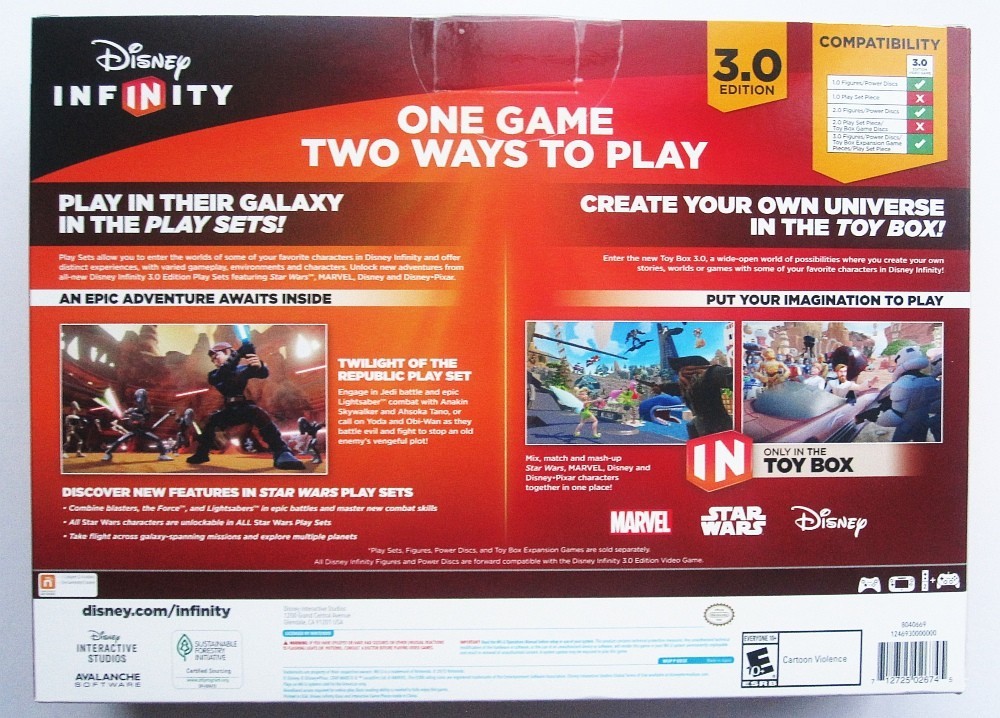 Disney Infinity STAR WARS Starter Pack for Wii U Anakin Ansoka Tano NEW in Box