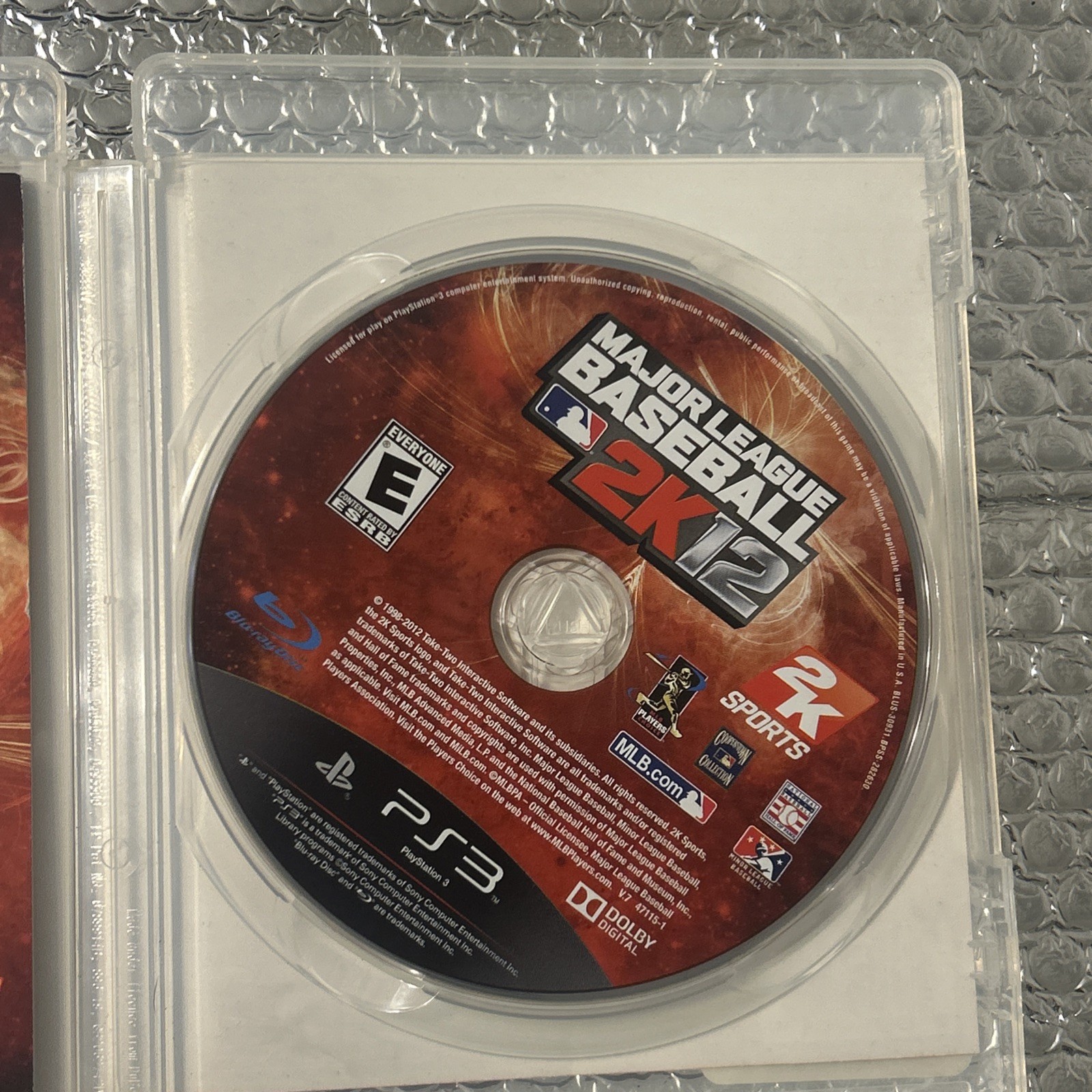 Major League Baseball 2K12 (Sony PlayStation 3, 2012) CIB