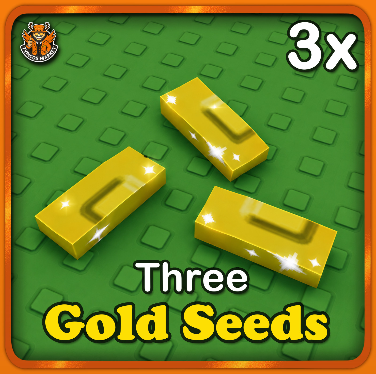🟡[Grow a Garden 2] – Gold Seeds – [Roll golden random plants and trees]🌱