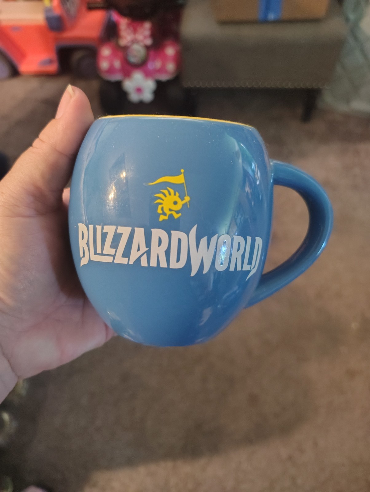 BLIZZARD World Of Warcraft Overwatch Coffee Mug Murloc Logo Blue