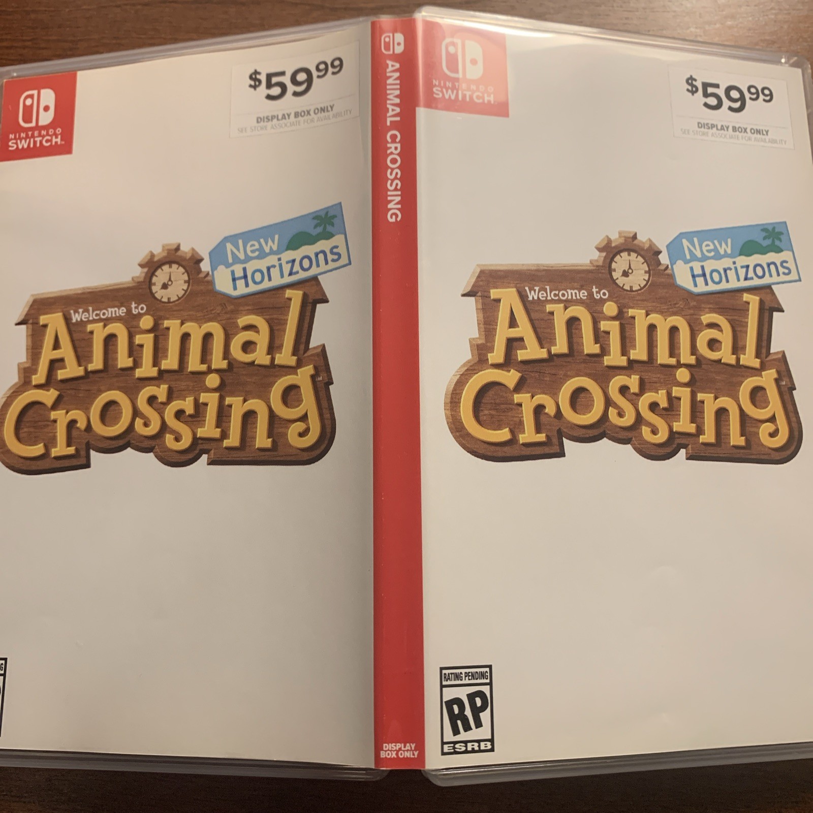Animal Crossing New Horizons Nintendo Switch – Authentic RARE – Display Box ONLY
