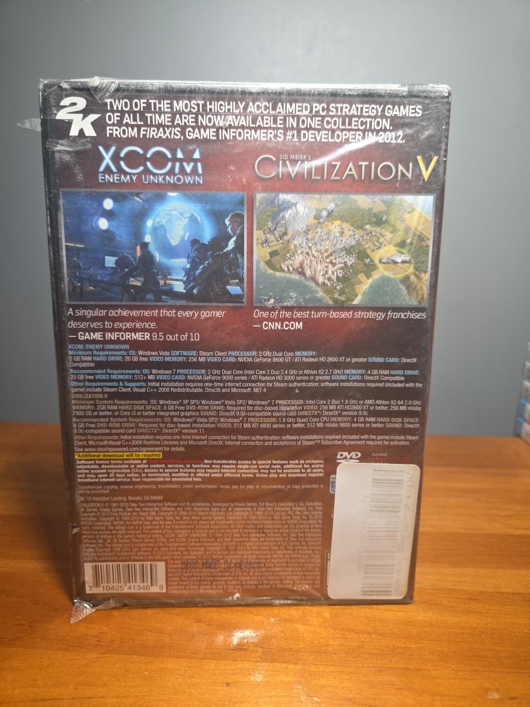 XCOM Enemy Unknown and Sid Meier Civilization V Sealed 2 PC Games