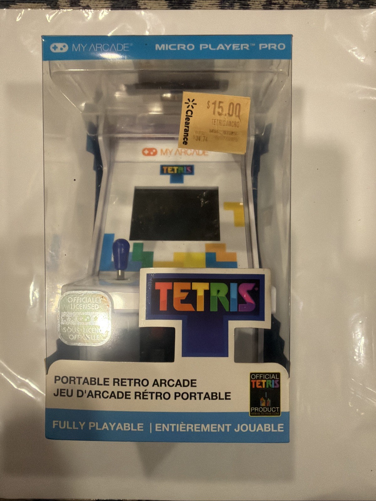 My Arcade Tetris Micro Player Pro Retro Mini Arcade Machine Portable Video Game