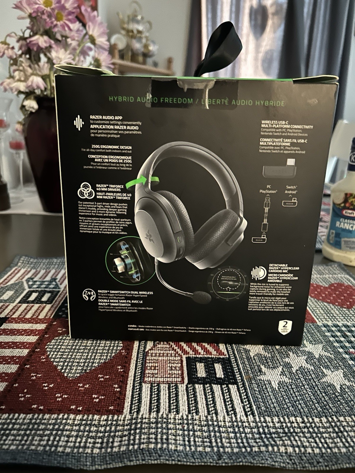 Razer Barracuda X Wireless Gaming Headset – Black (RZ0404430100R3U1)